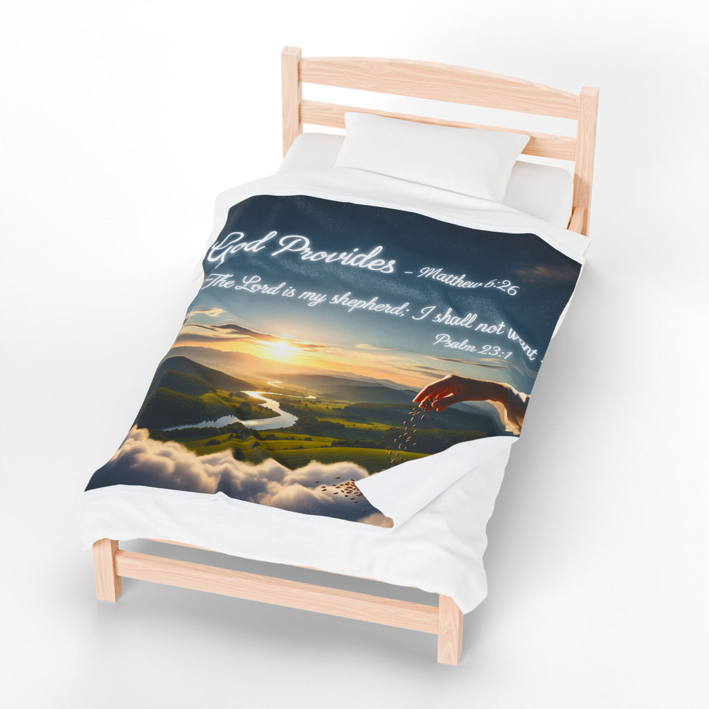 God Provides Plush Blanket