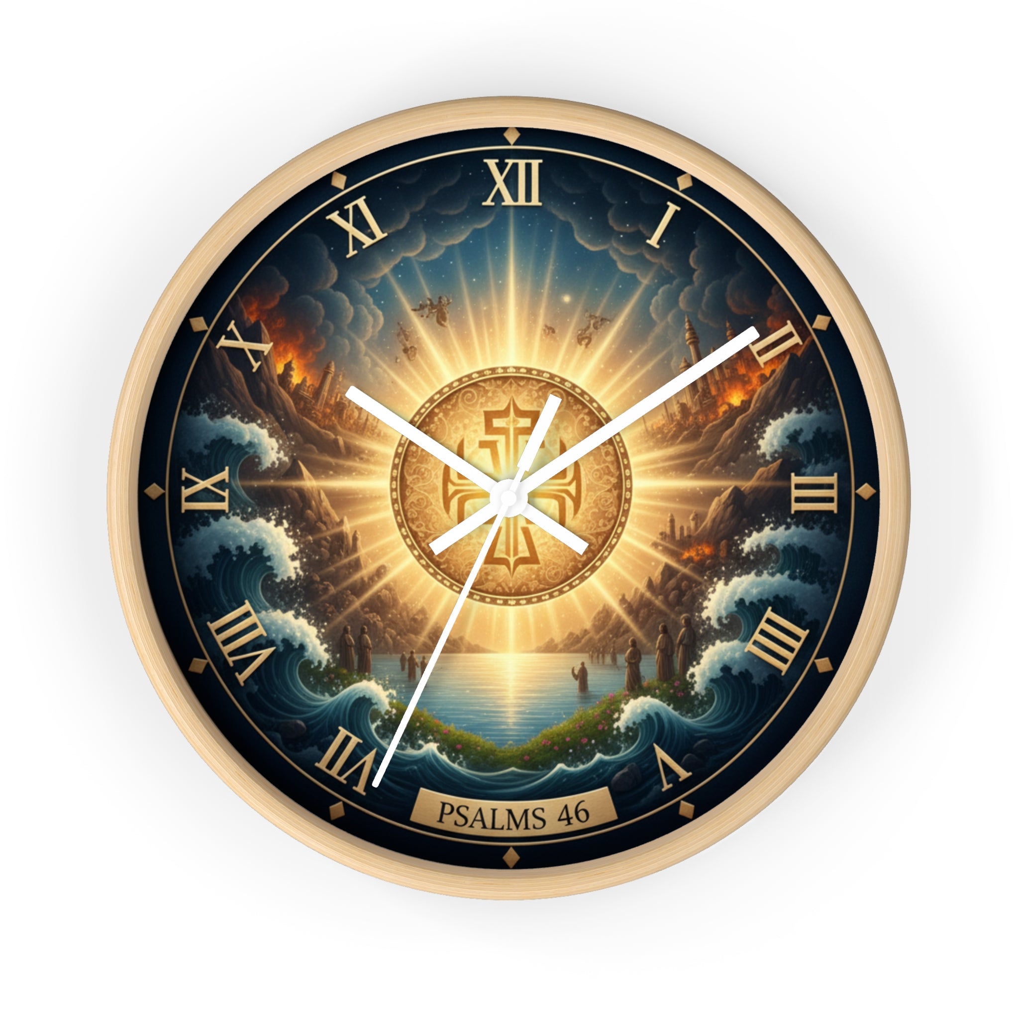Bible Wall Clock - Psalms 46