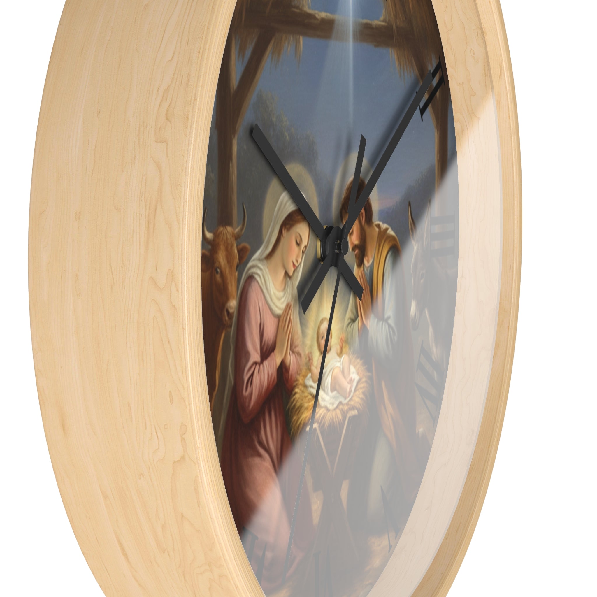 Nativity Scene Wall Clock