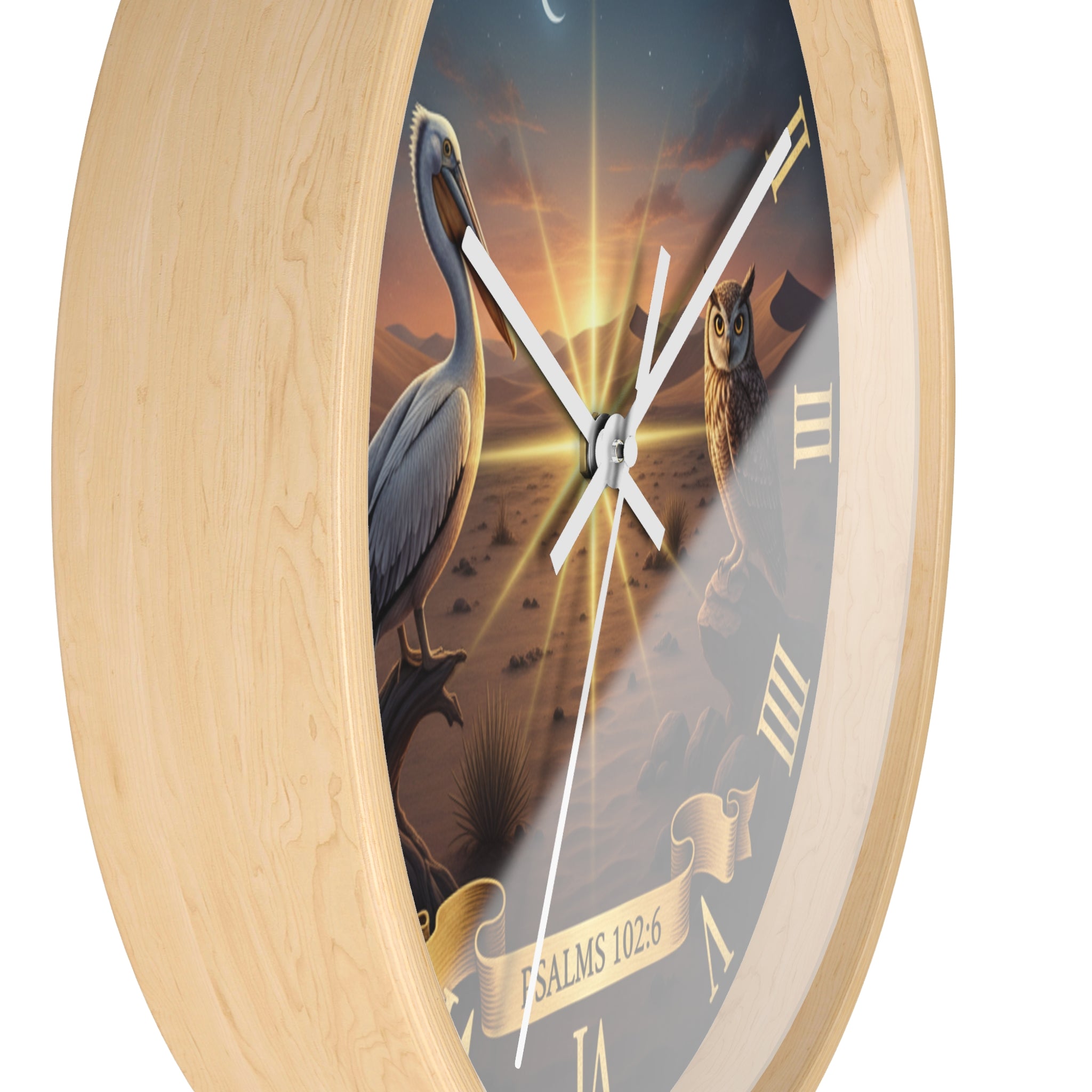 Bible Wall Clock - Psalms 102:6