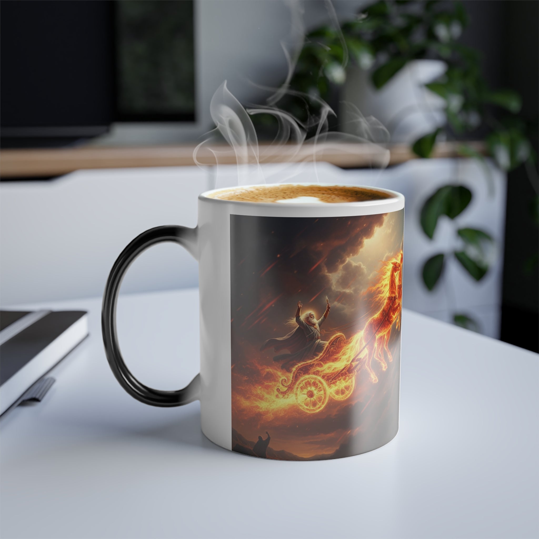 Elijah goes to Heaven mug
