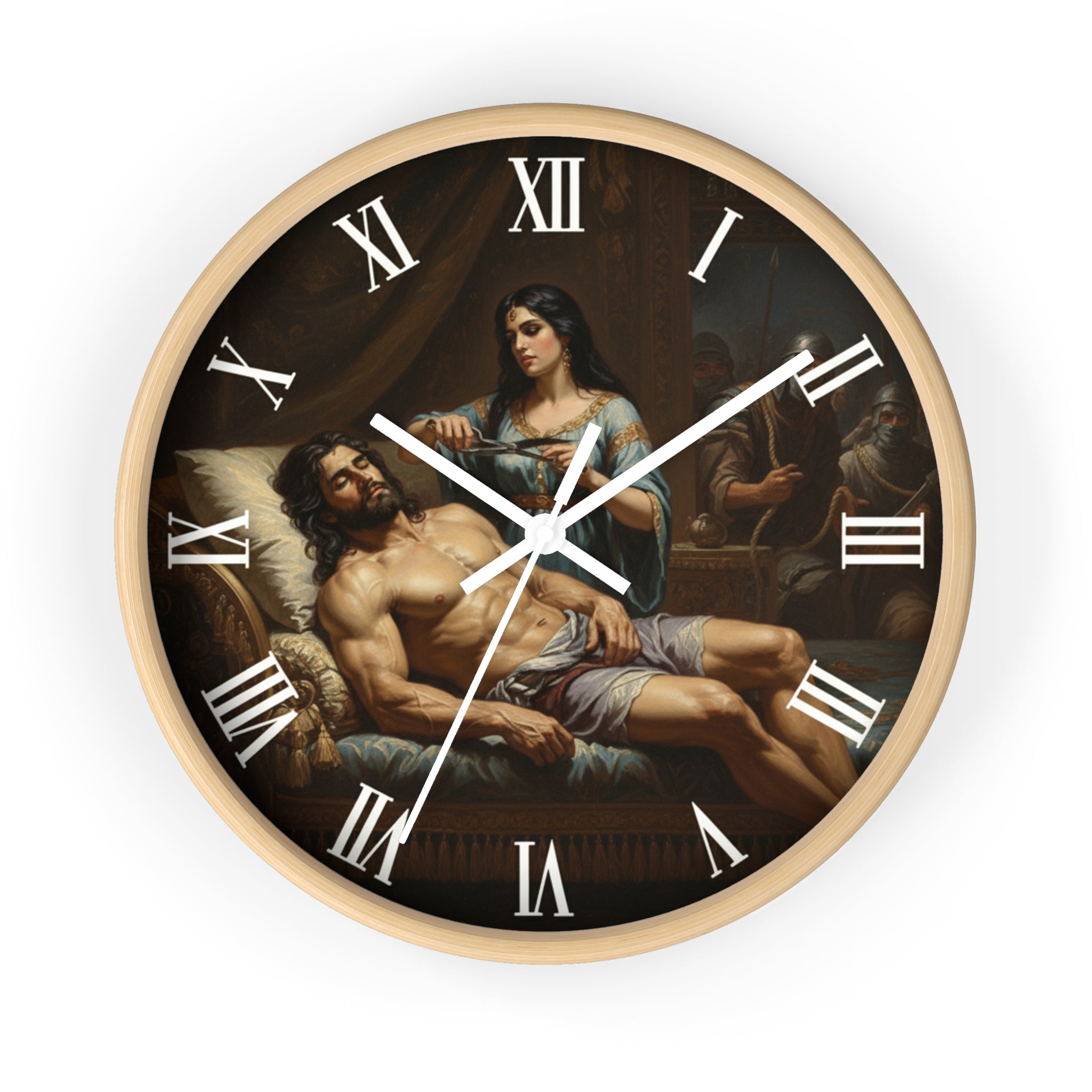 Sampson and Delilah Wall Clock
