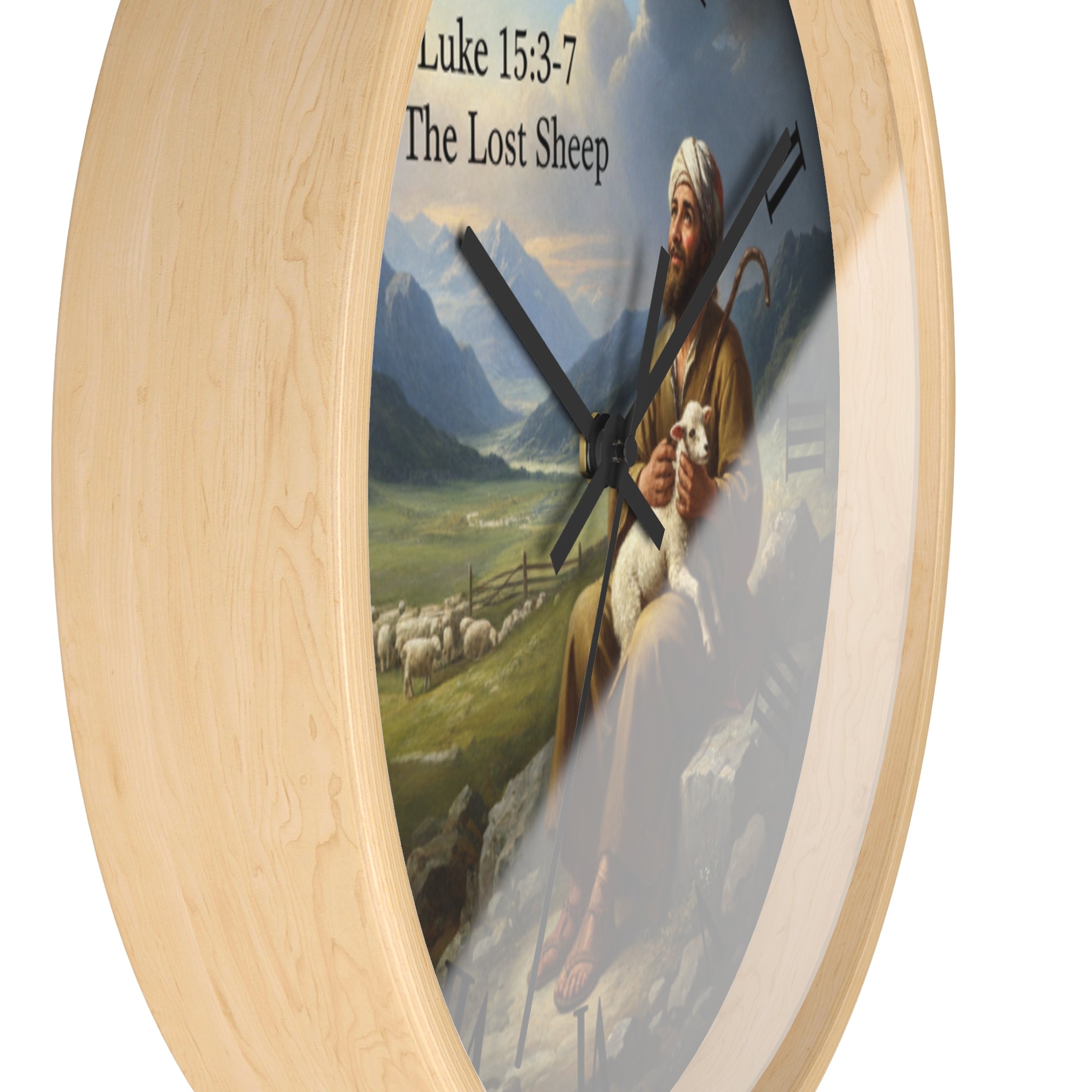 Luke 15:3-7 The Lost Sheep Wall Clock