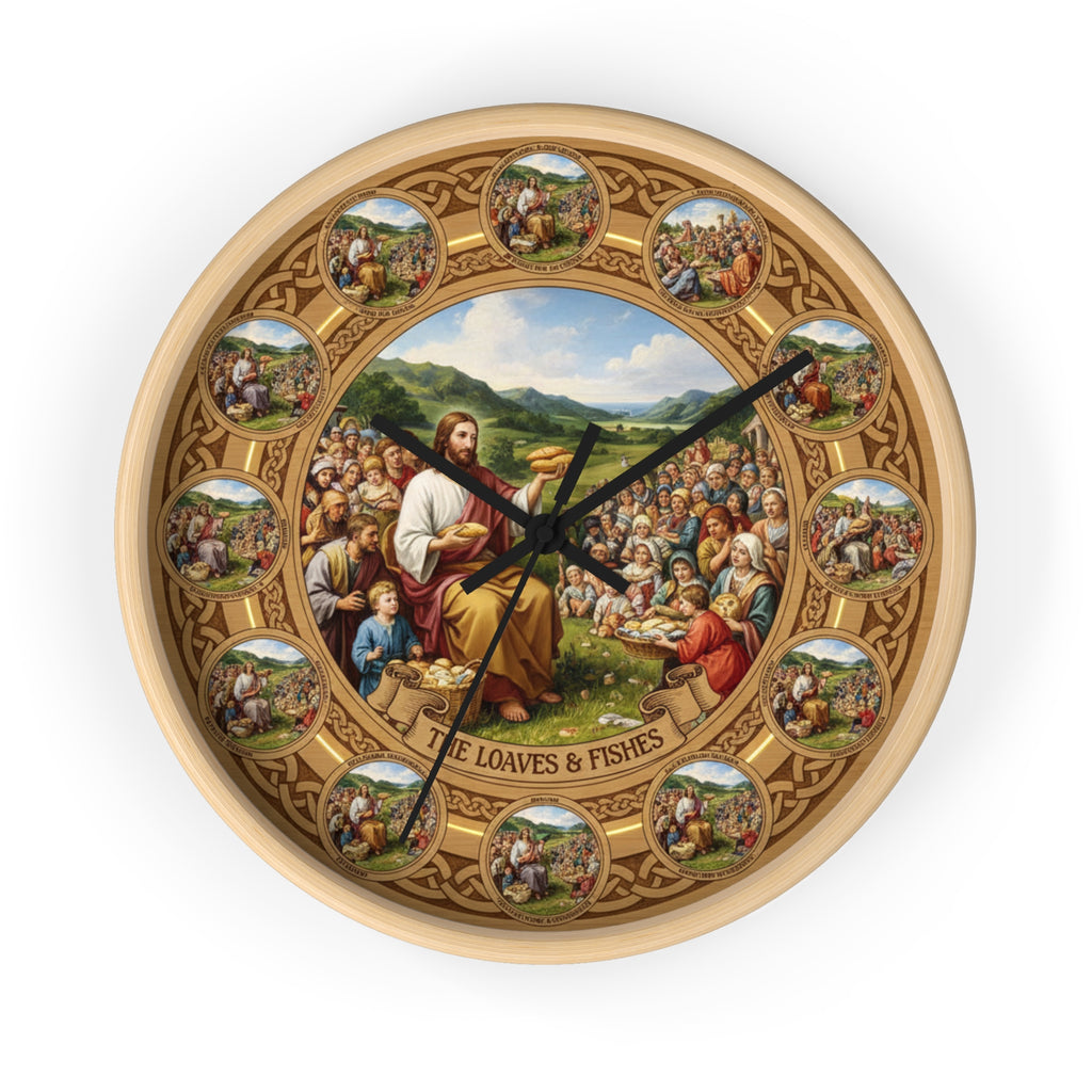 Loaves & Fishes Wall Clock