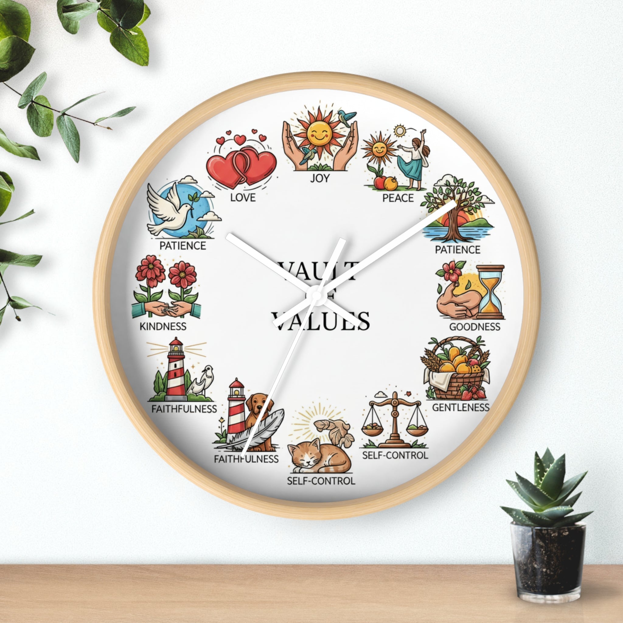 Fruits of the Spirit Wall Clock