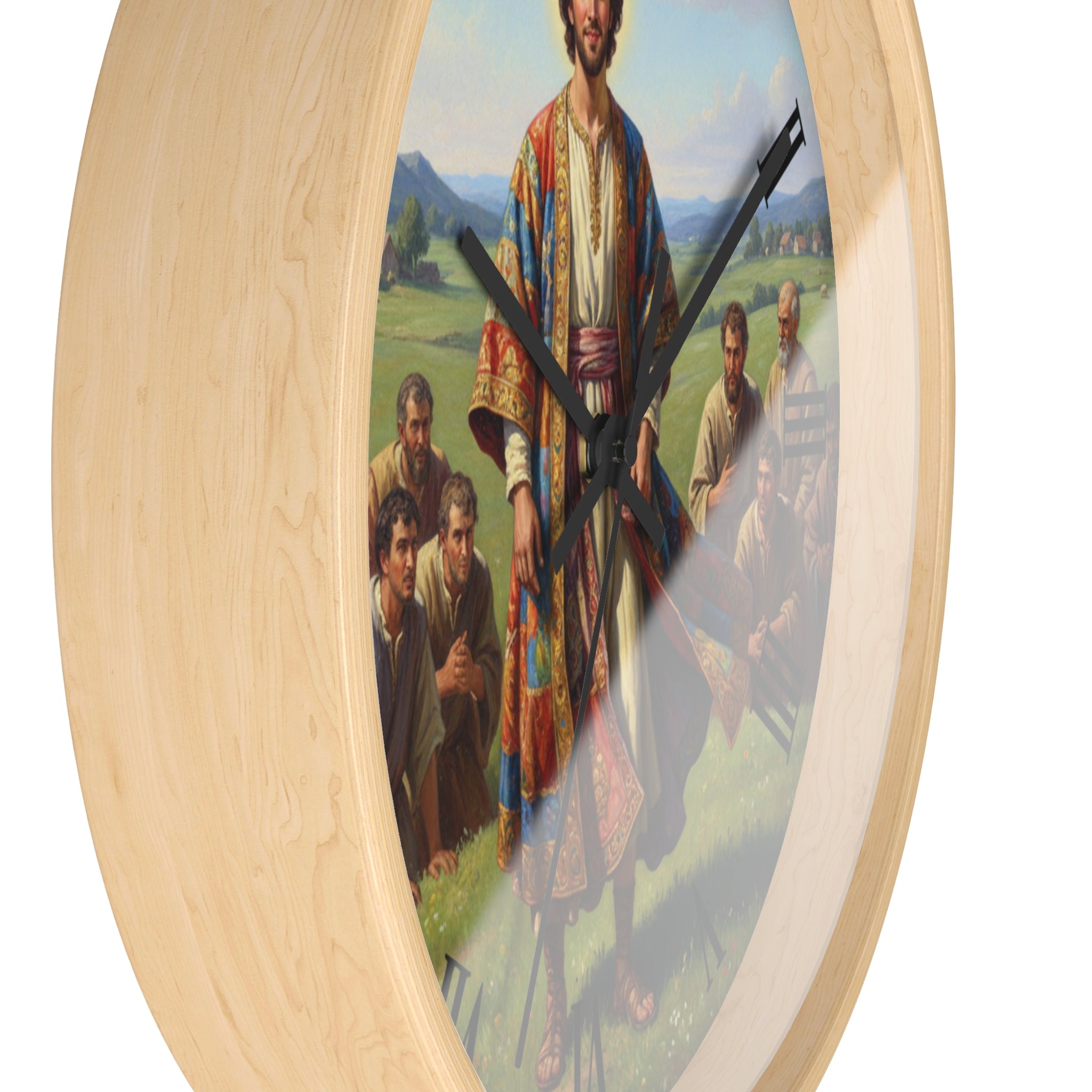 Bible Wall Clock Joseph Coat of Many Colors