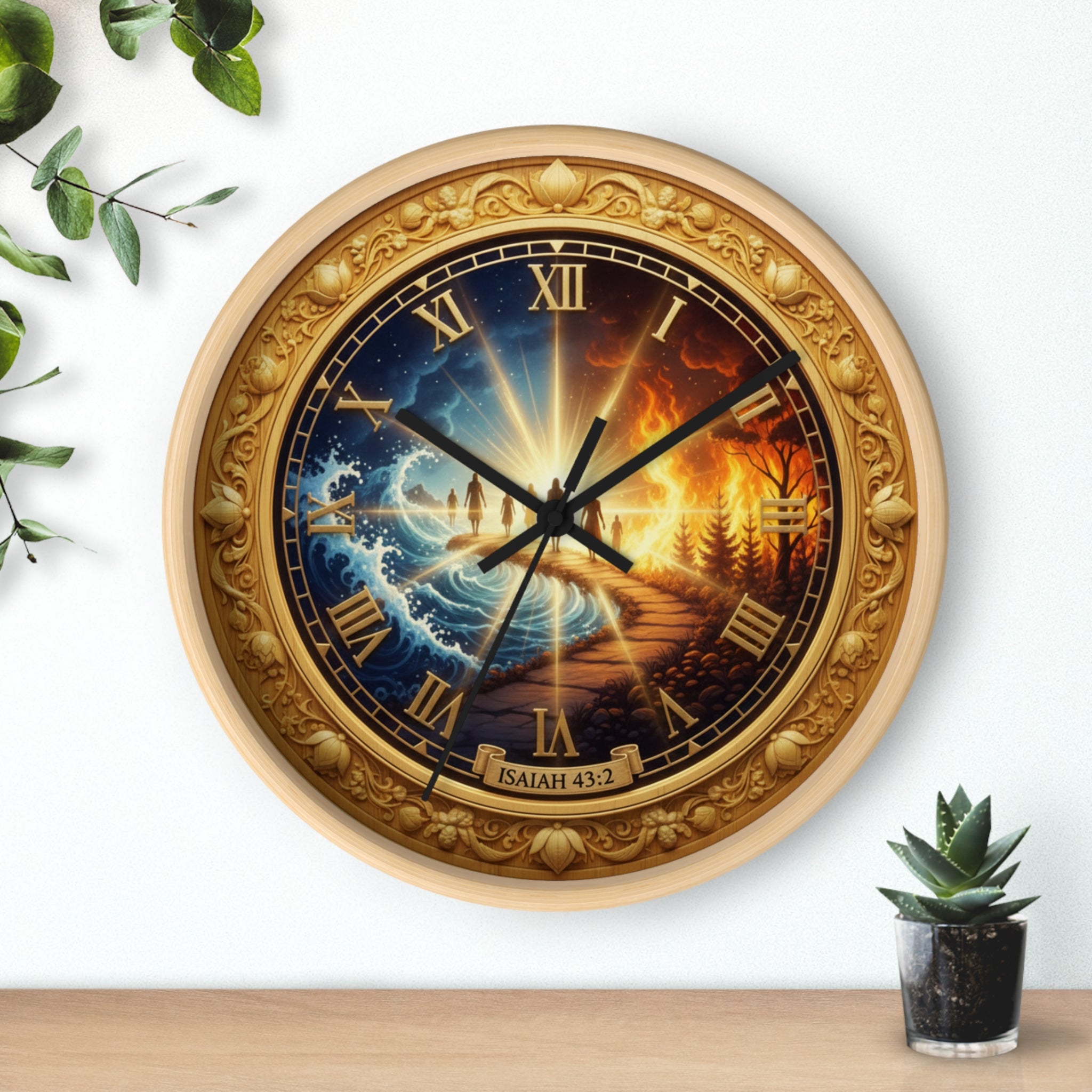 Pathway to Heaven Bible Wall Clock