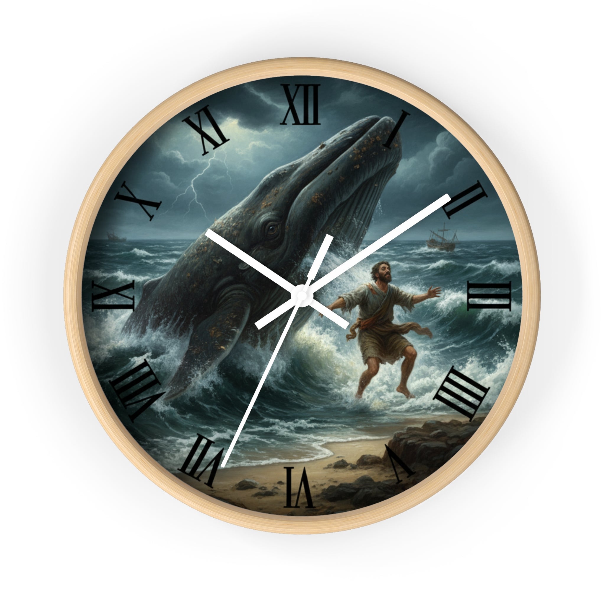 Biblical Wall Clock - Jonah and the Big Fish