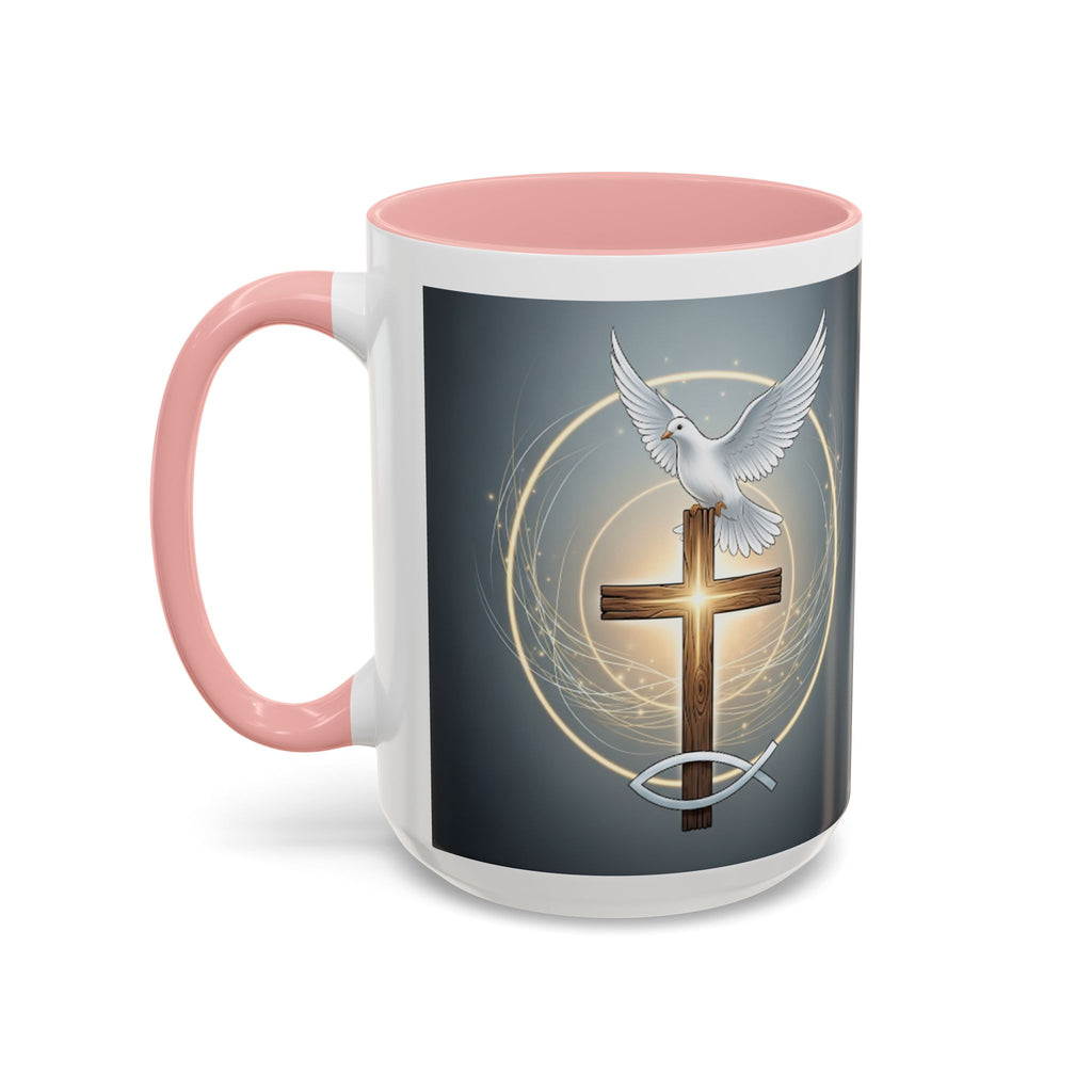Cross, Fish, and Dove Coffee Mug