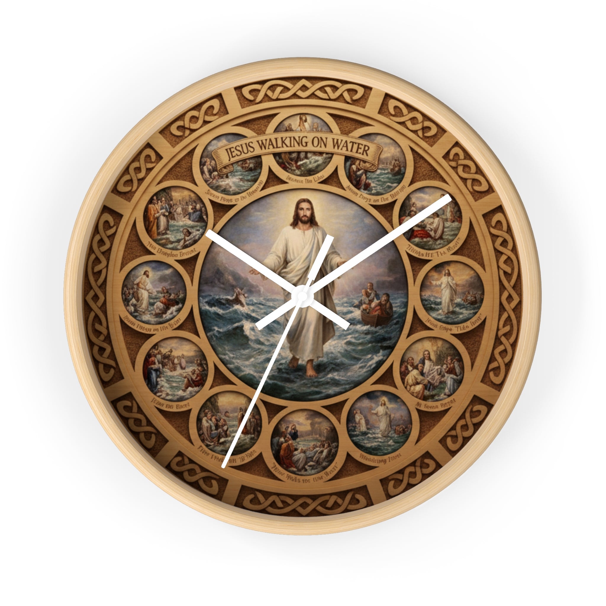 Jesus Walking on Water Wall Clock