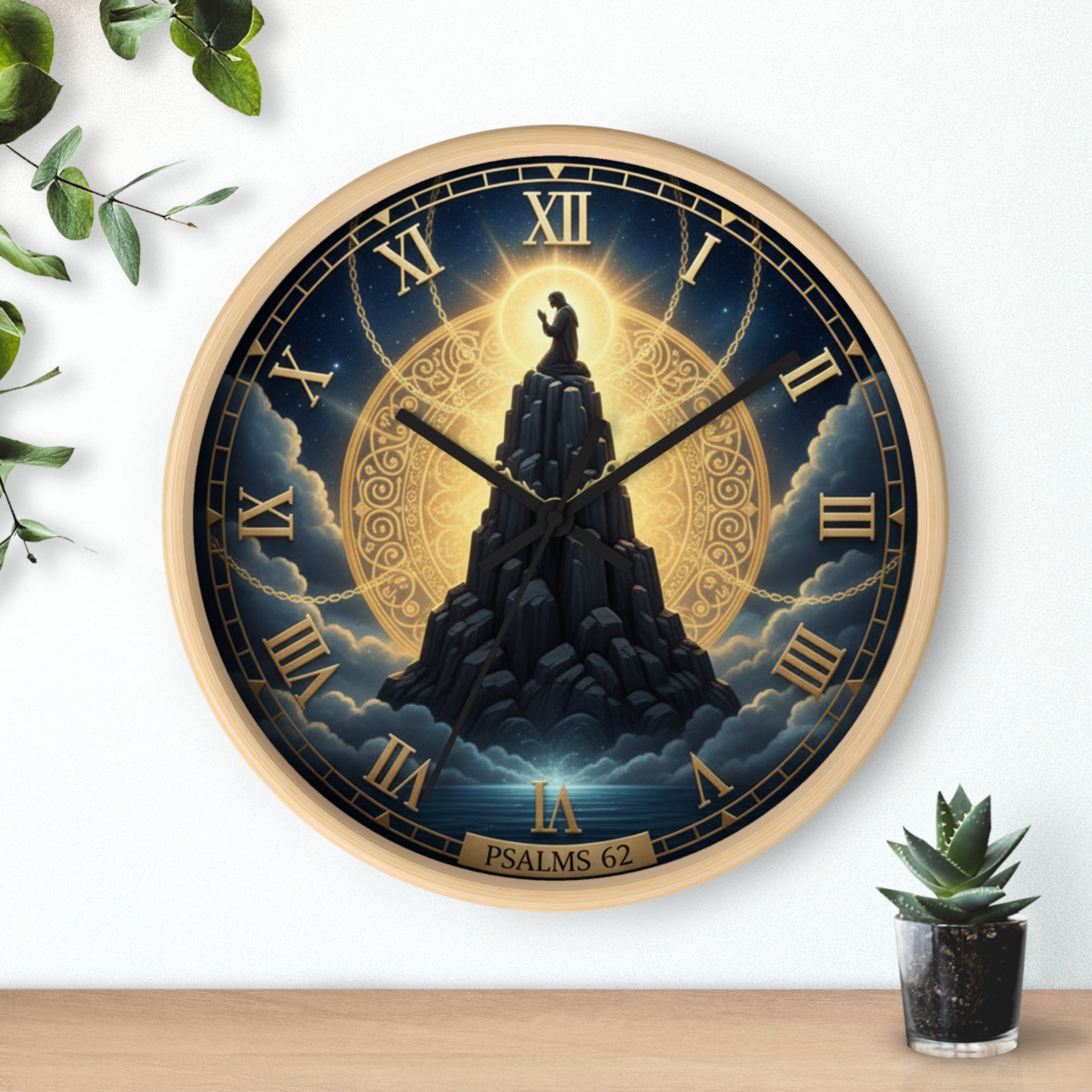 Bible Wall Clock Psalms 62