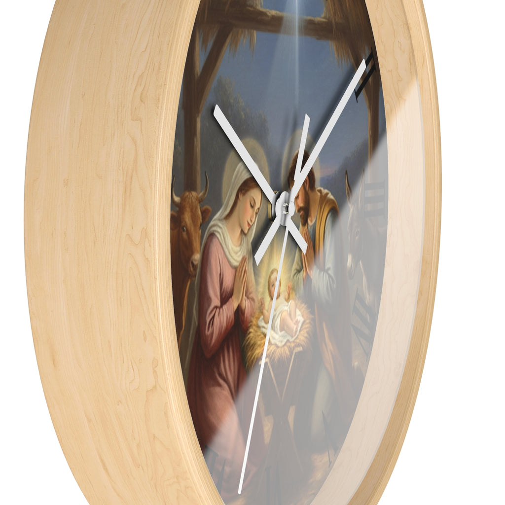 Nativity Scene Wall Clock