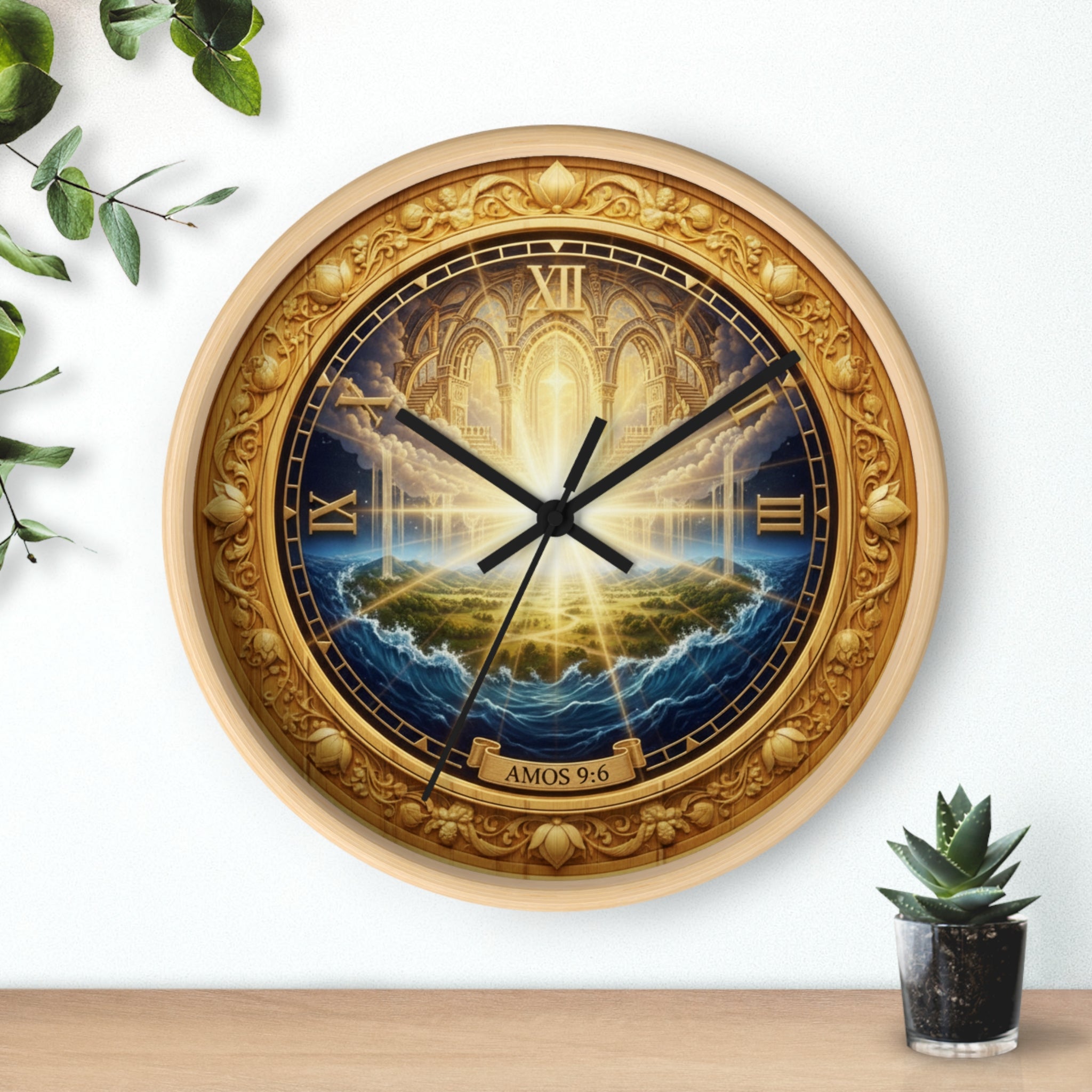 Celestial Biblical Amos 9:6 Wall Clock