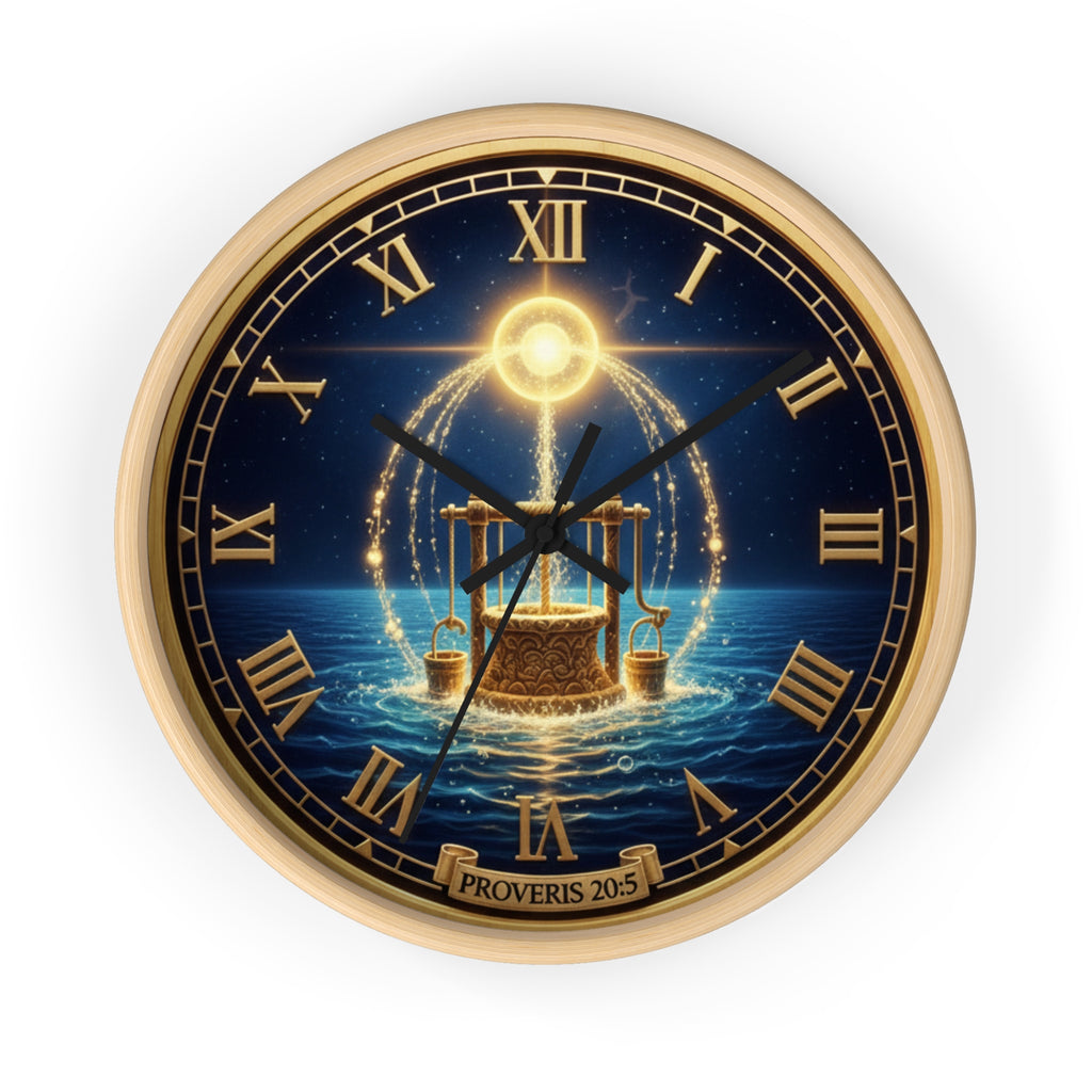 Bible Wall Clock - Angels in Psalms Design