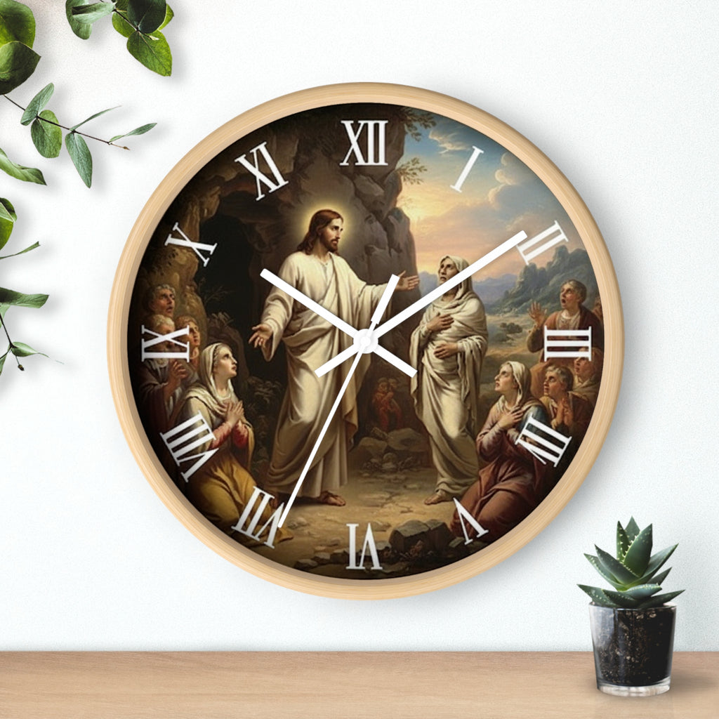 Jesus Raises Lazarus Wall Clock