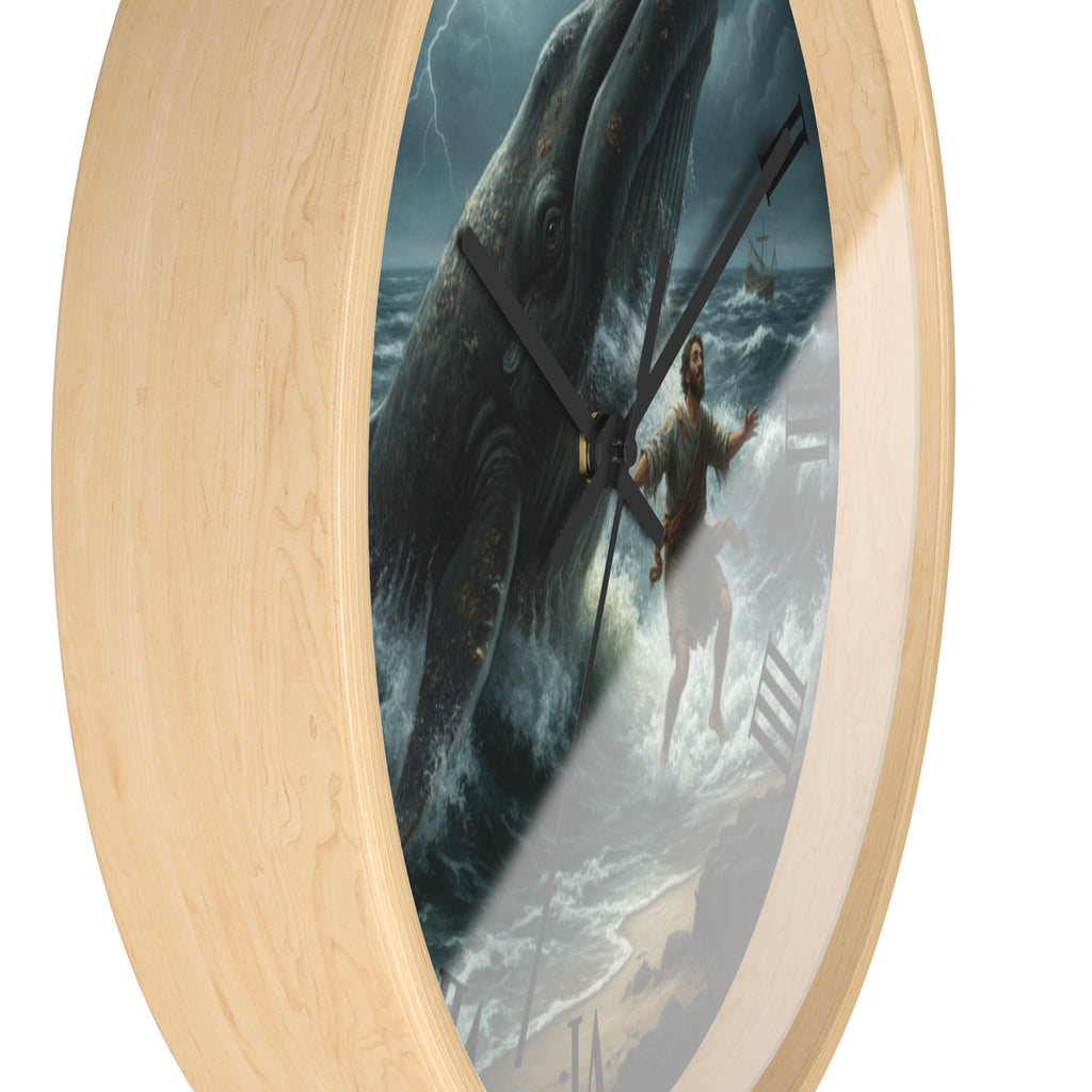 Biblical Wall Clock - Jonah and the Big Fish