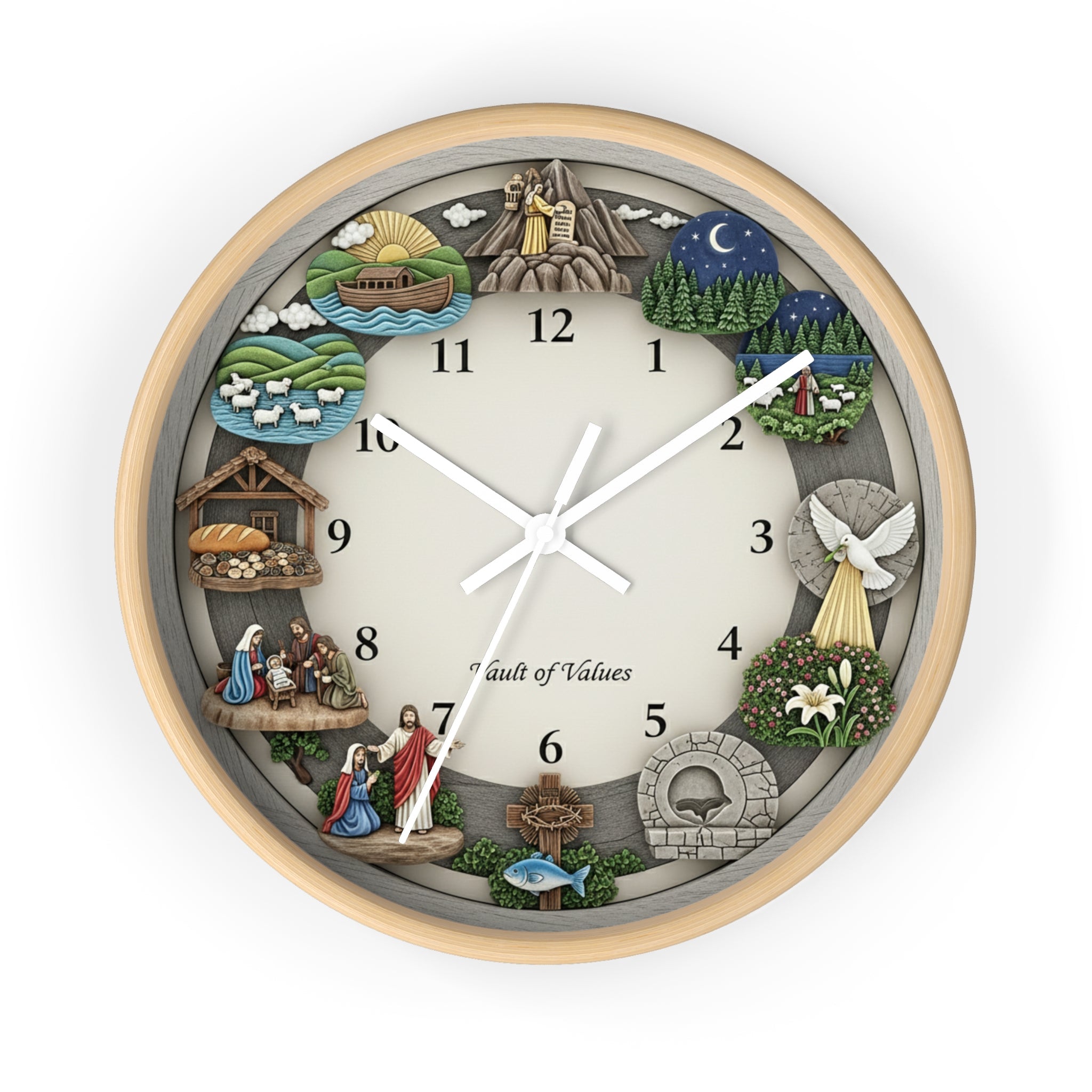 Faith-Themed Wall Clock