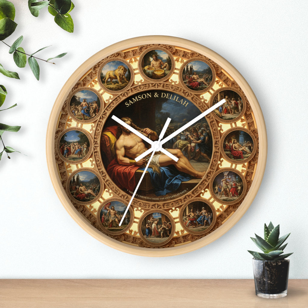 Samson & Delilah Wall Clock