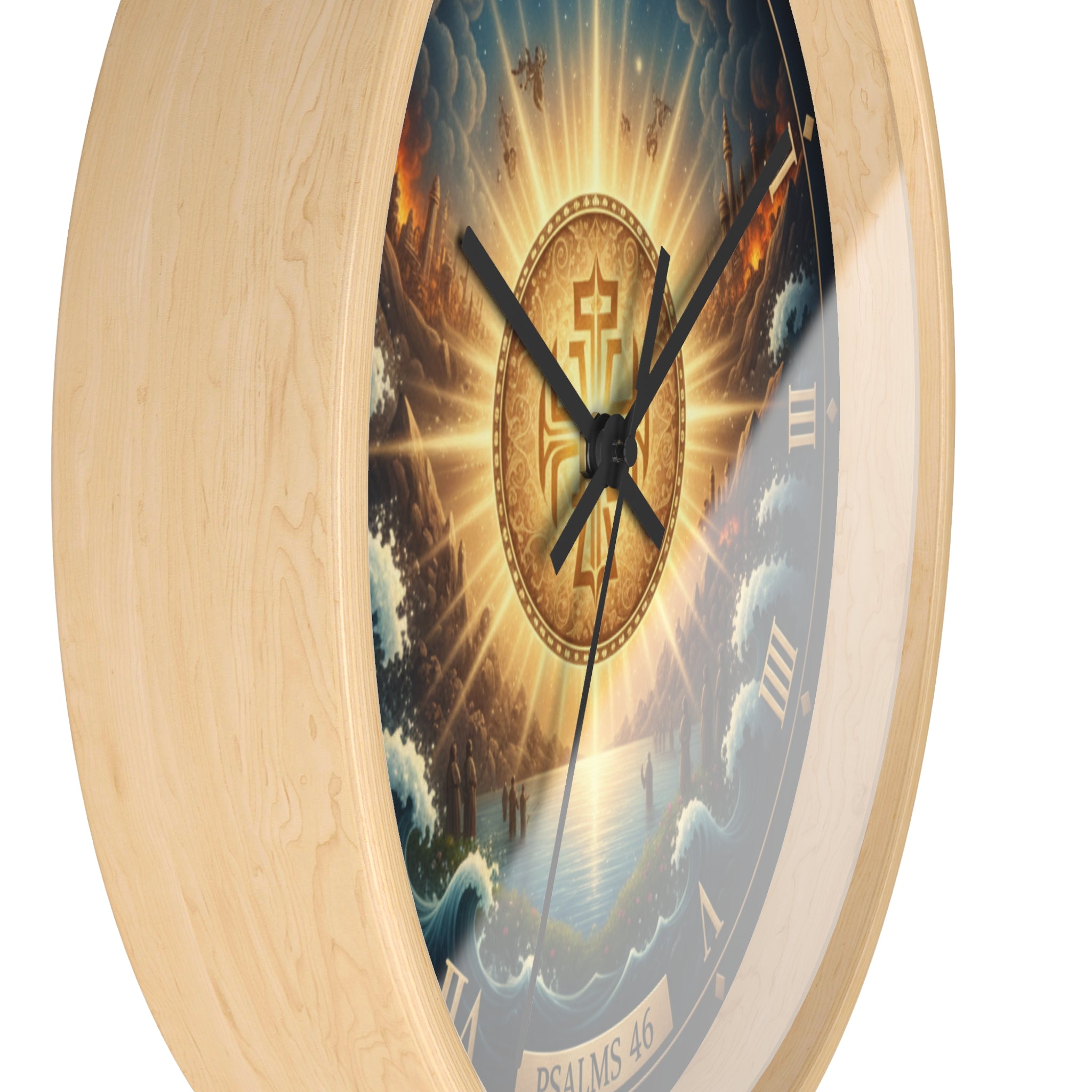 Bible Wall Clock - Psalms 46