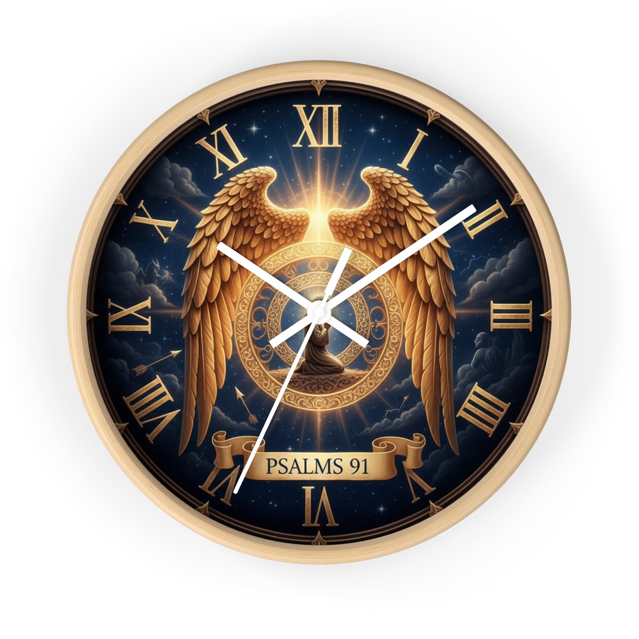 Bible Wall Clock - Psalms 91