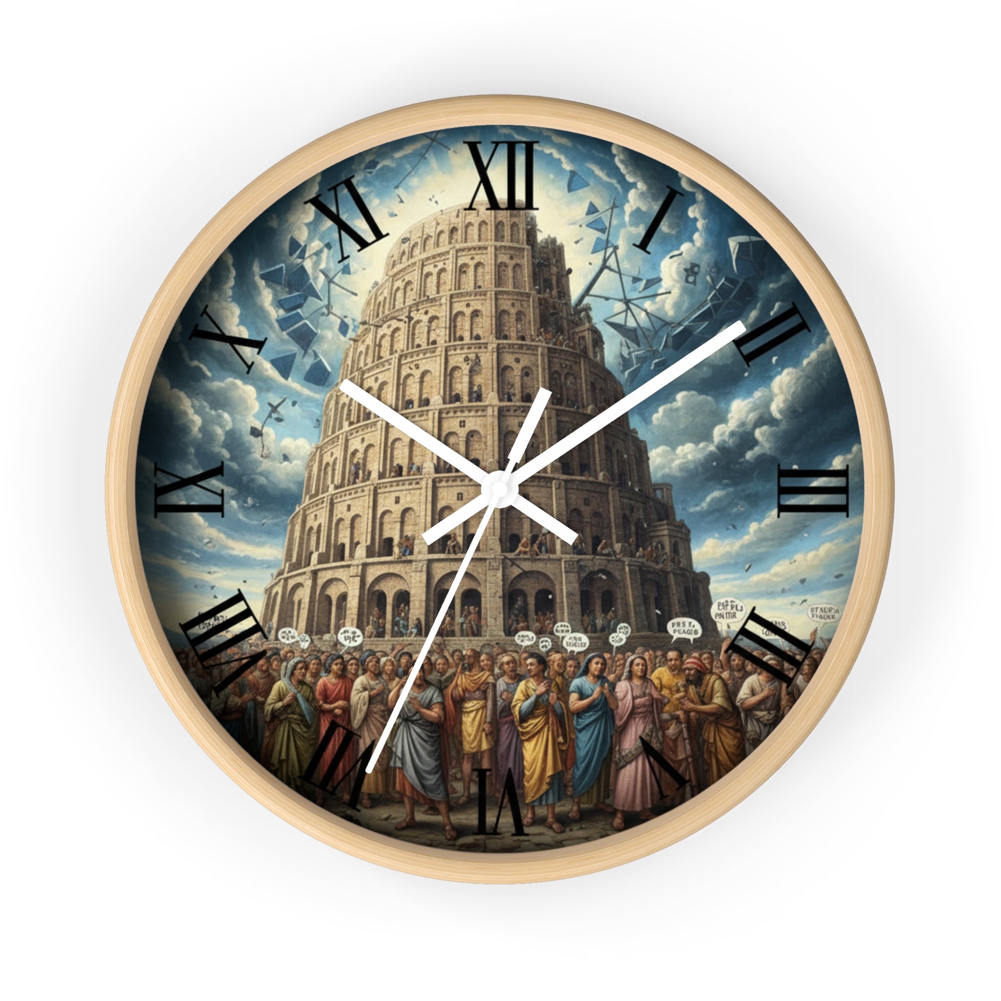Tower of Babel Wall Clock