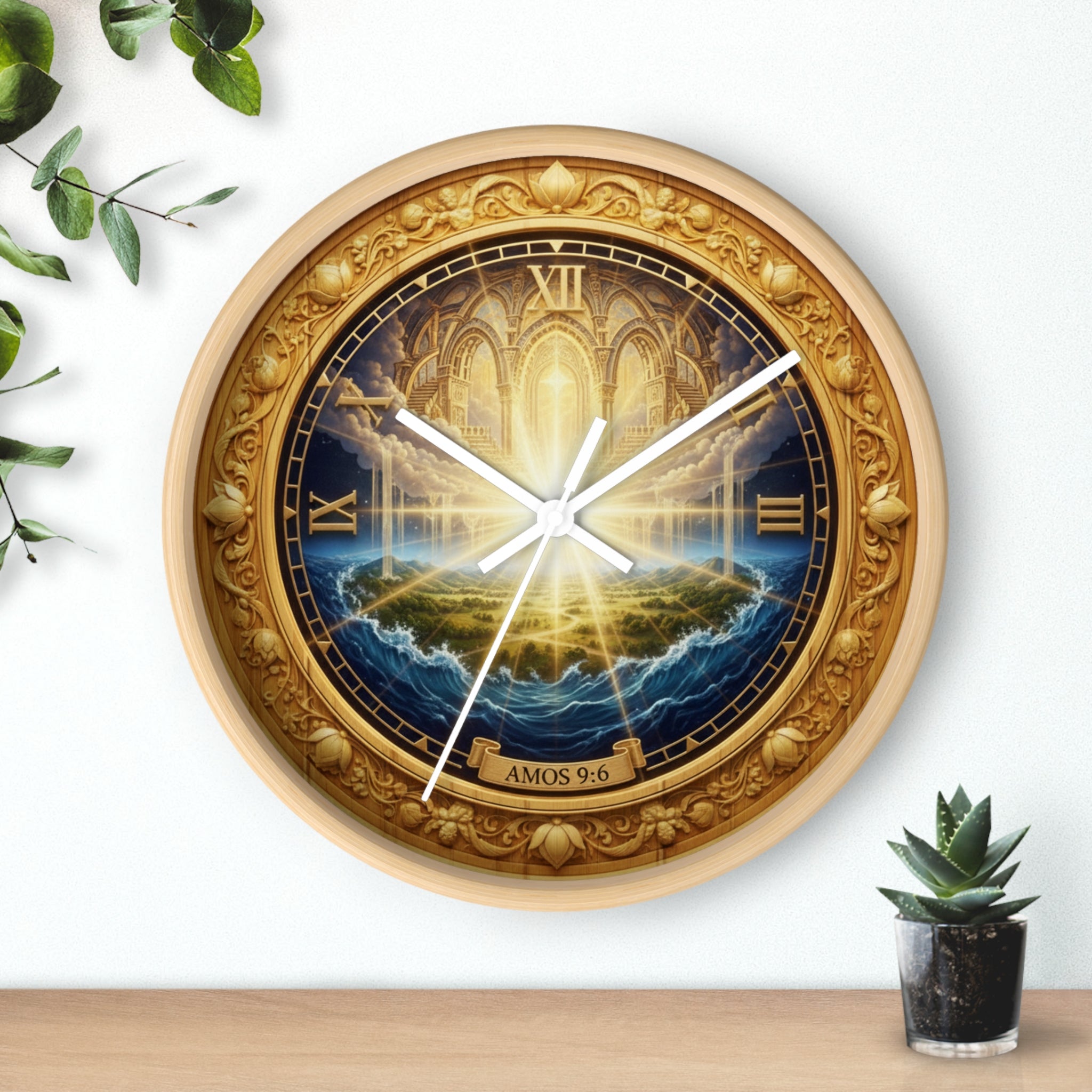 Celestial Biblical Amos 9:6 Wall Clock