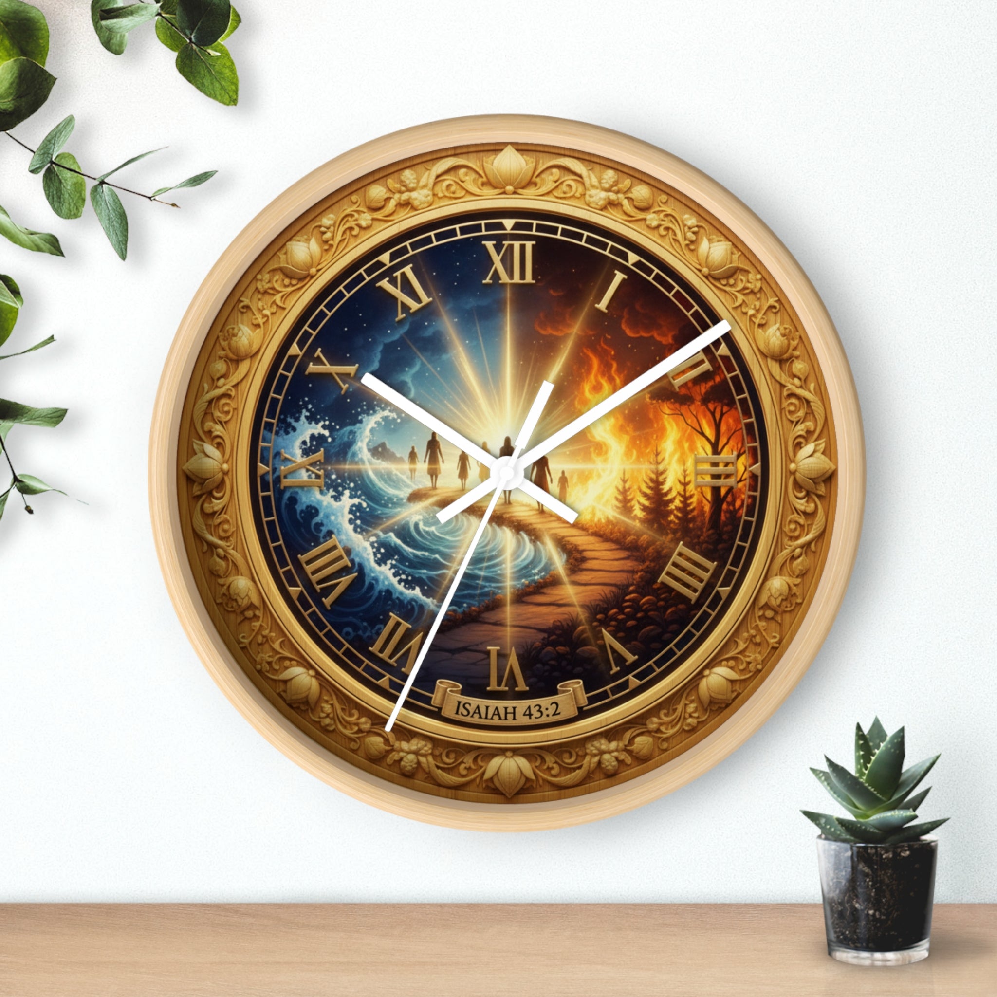 Pathway to Heaven Bible Wall Clock