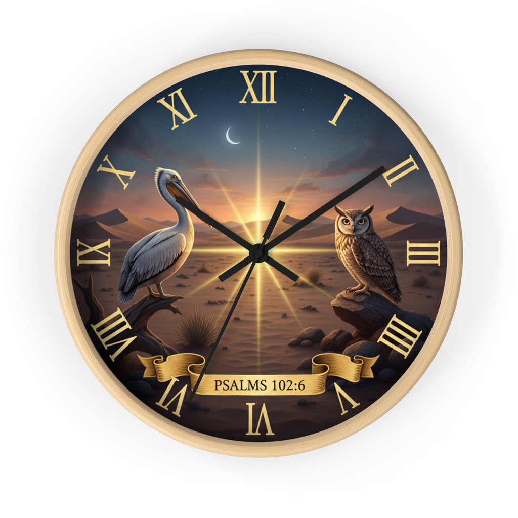 Bible Wall Clock - Psalms 102:6