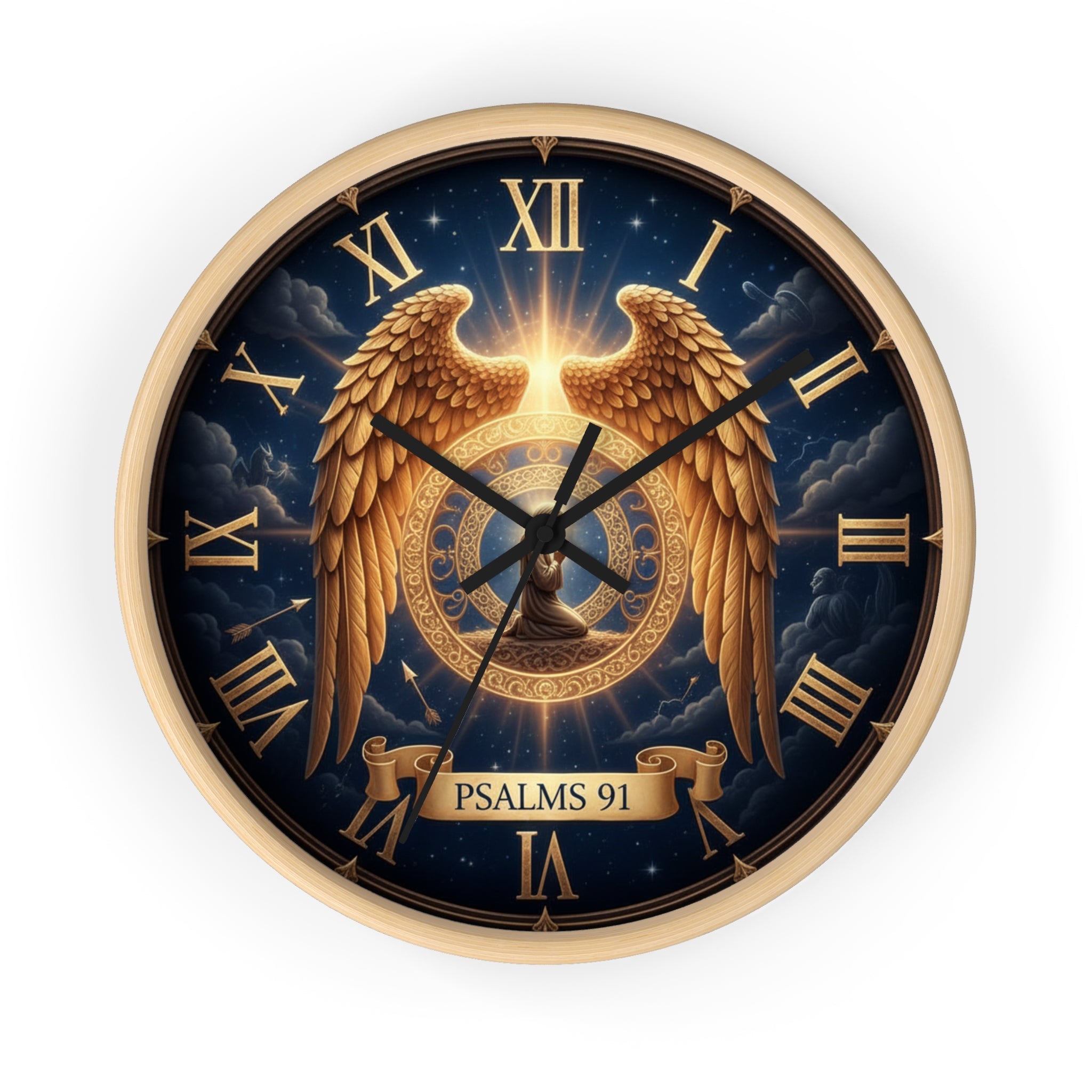 Bible Wall Clock - Psalms 91