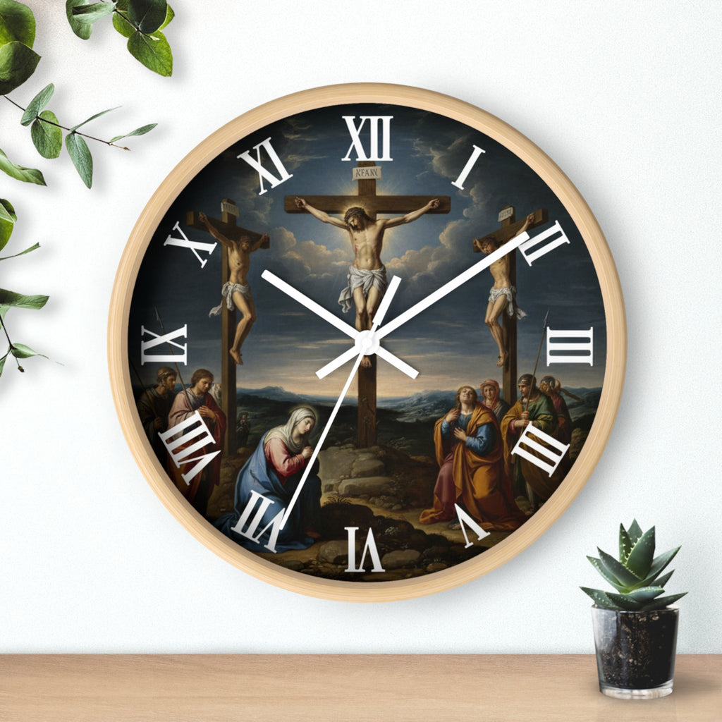 Jesus on the Cross Wall Clock