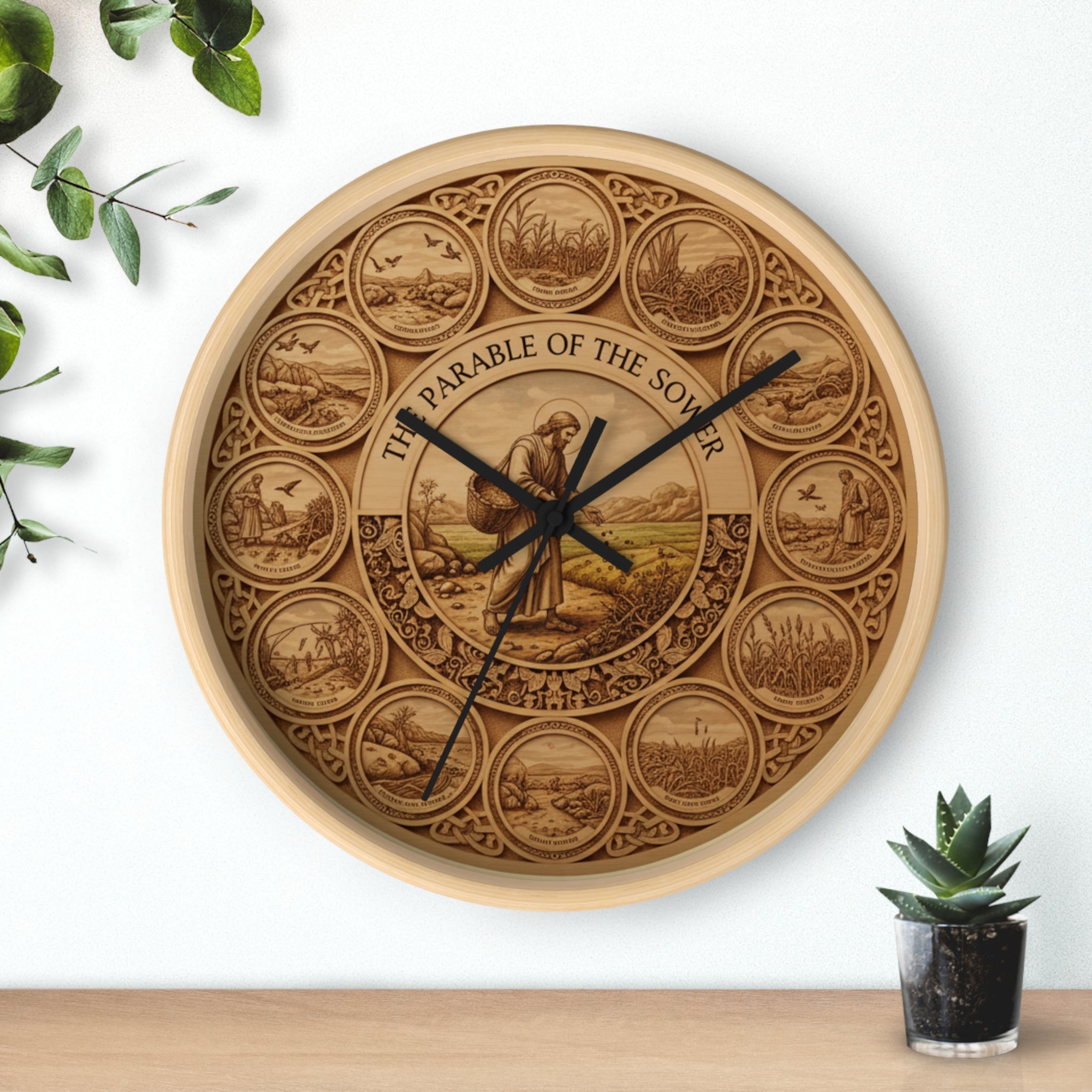 The Sower Wall Clock