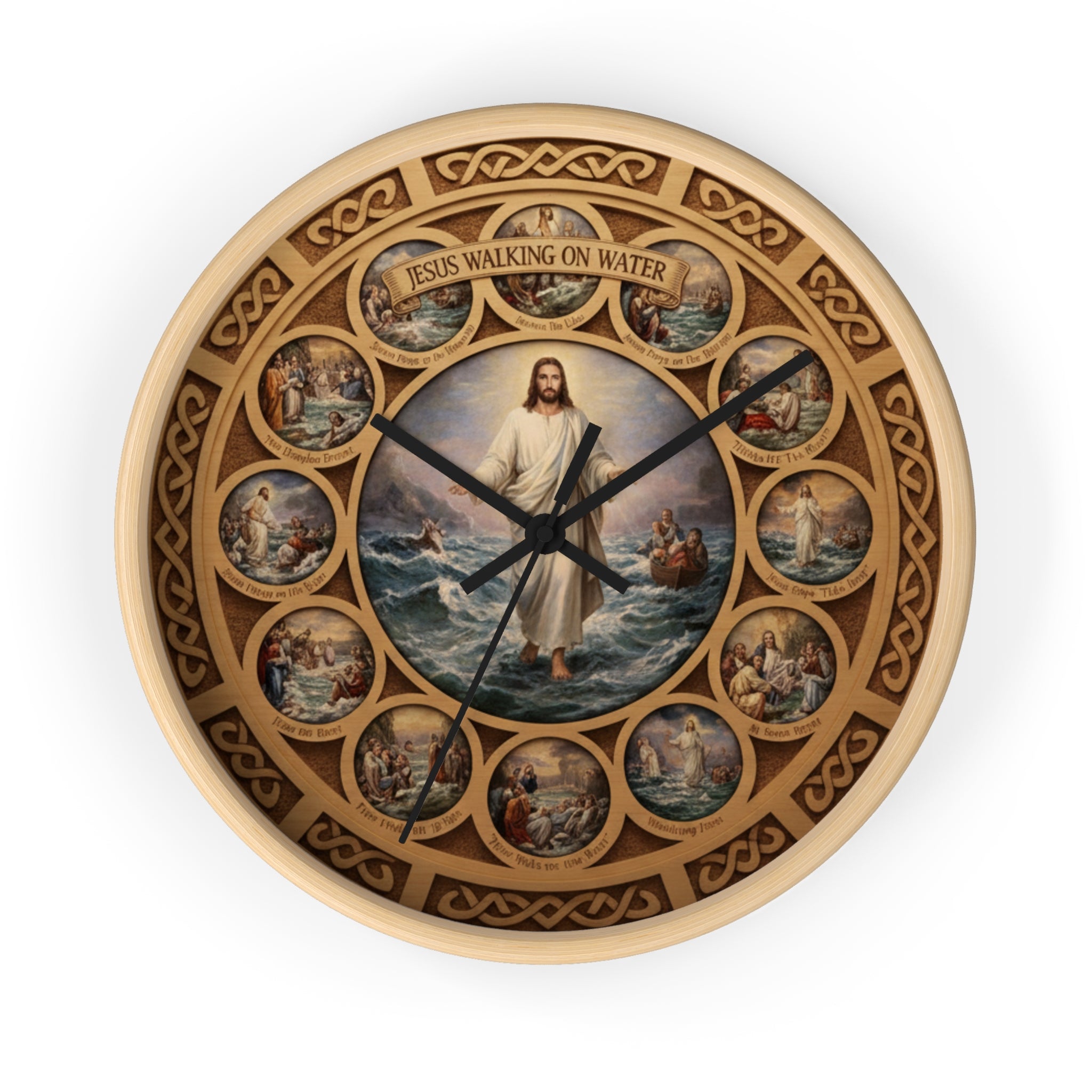 Jesus Walking on Water Wall Clock
