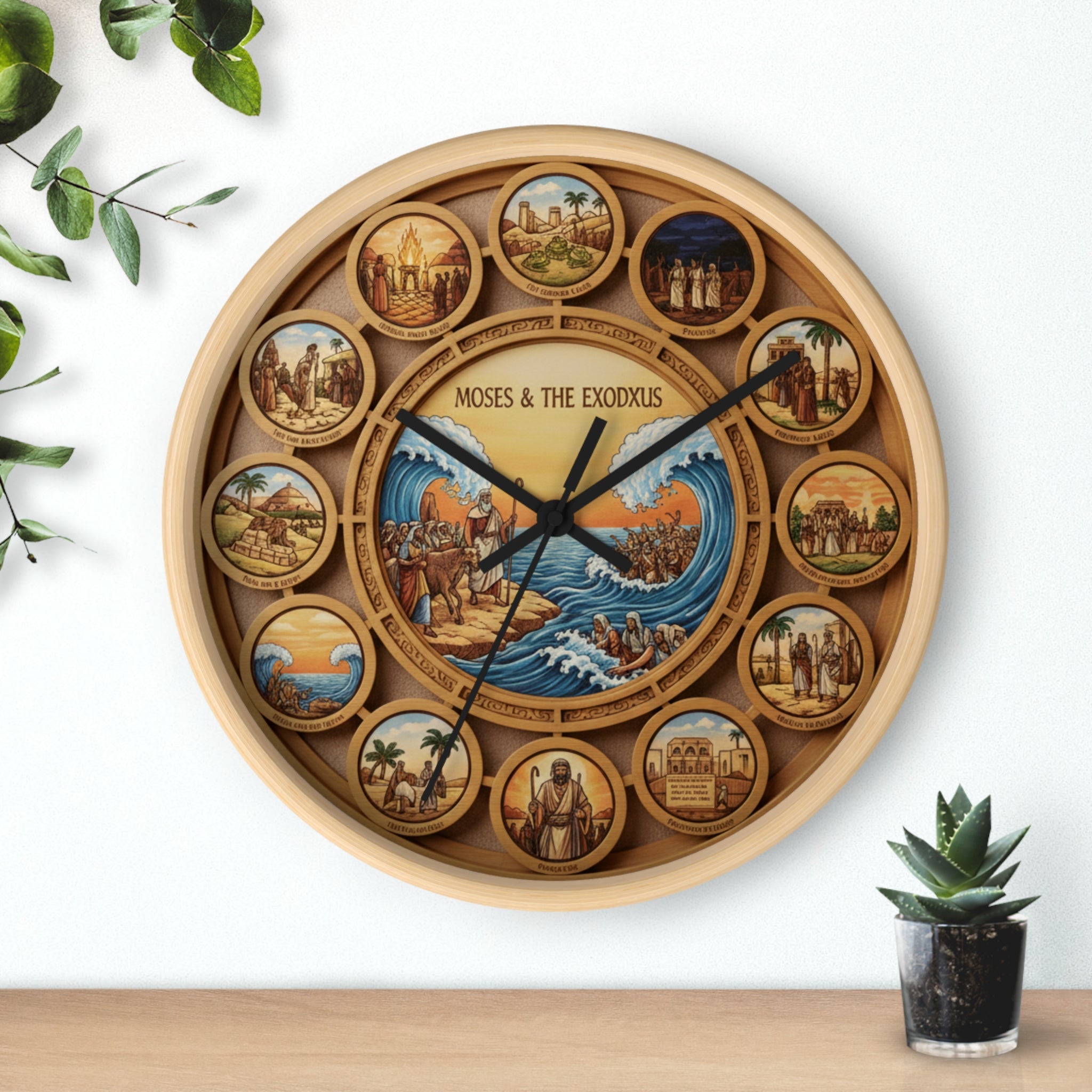Moses & The Exodus Wall Clock