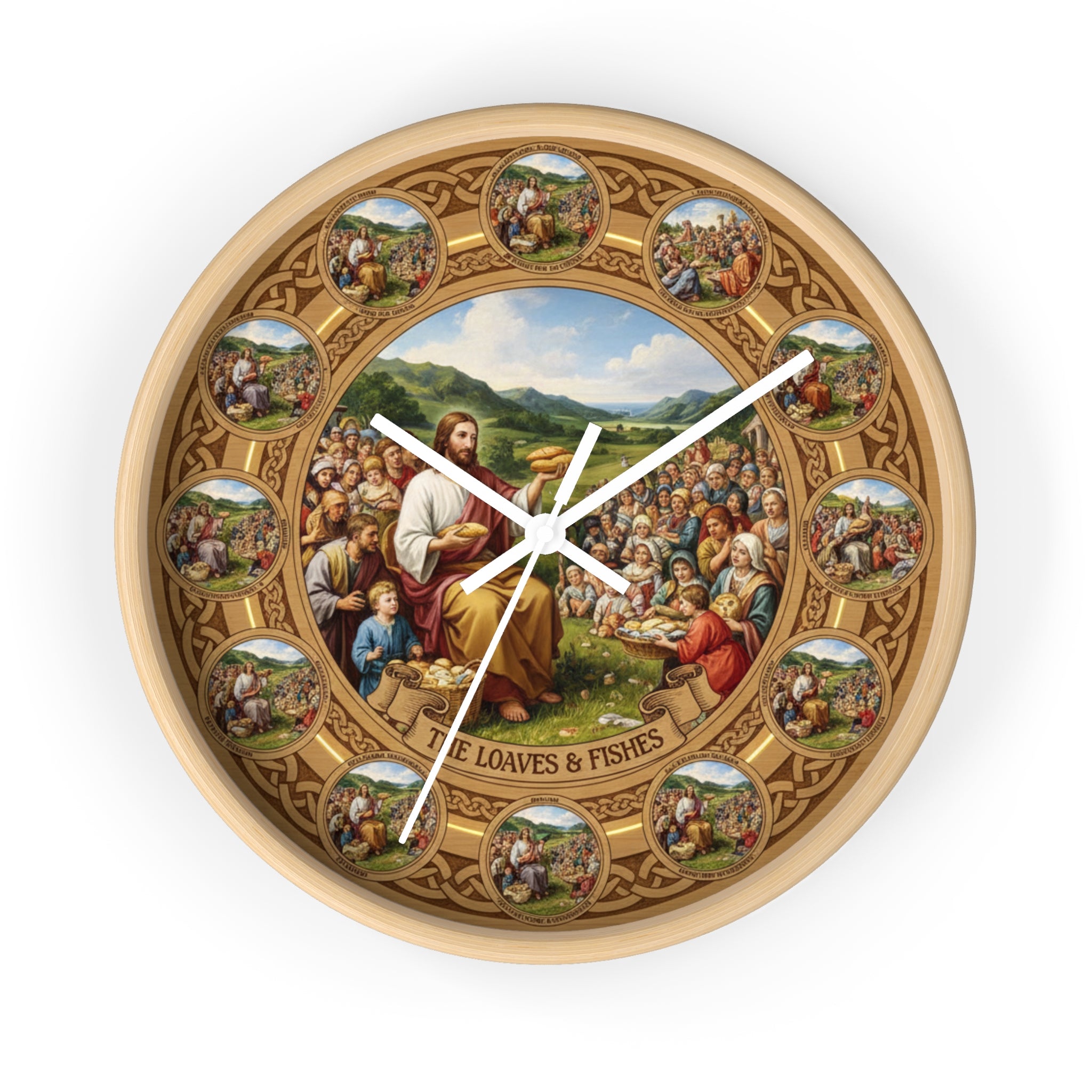 Loaves & Fishes Wall Clock
