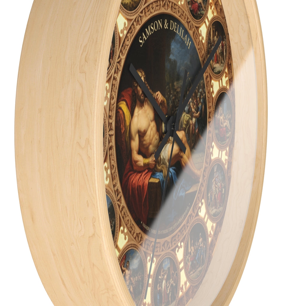 Samson & Delilah Wall Clock