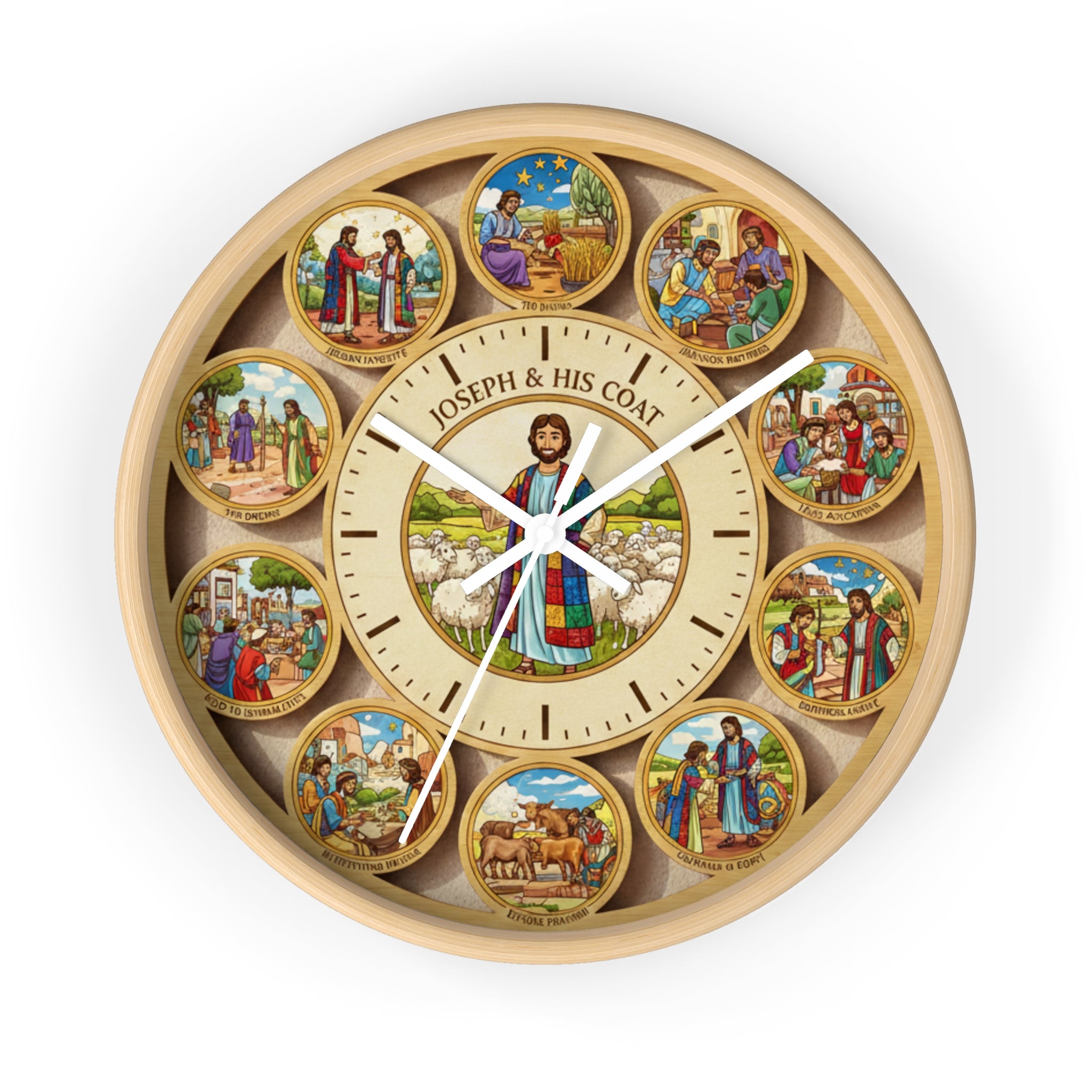 Joseph's Coat Wall Clock
