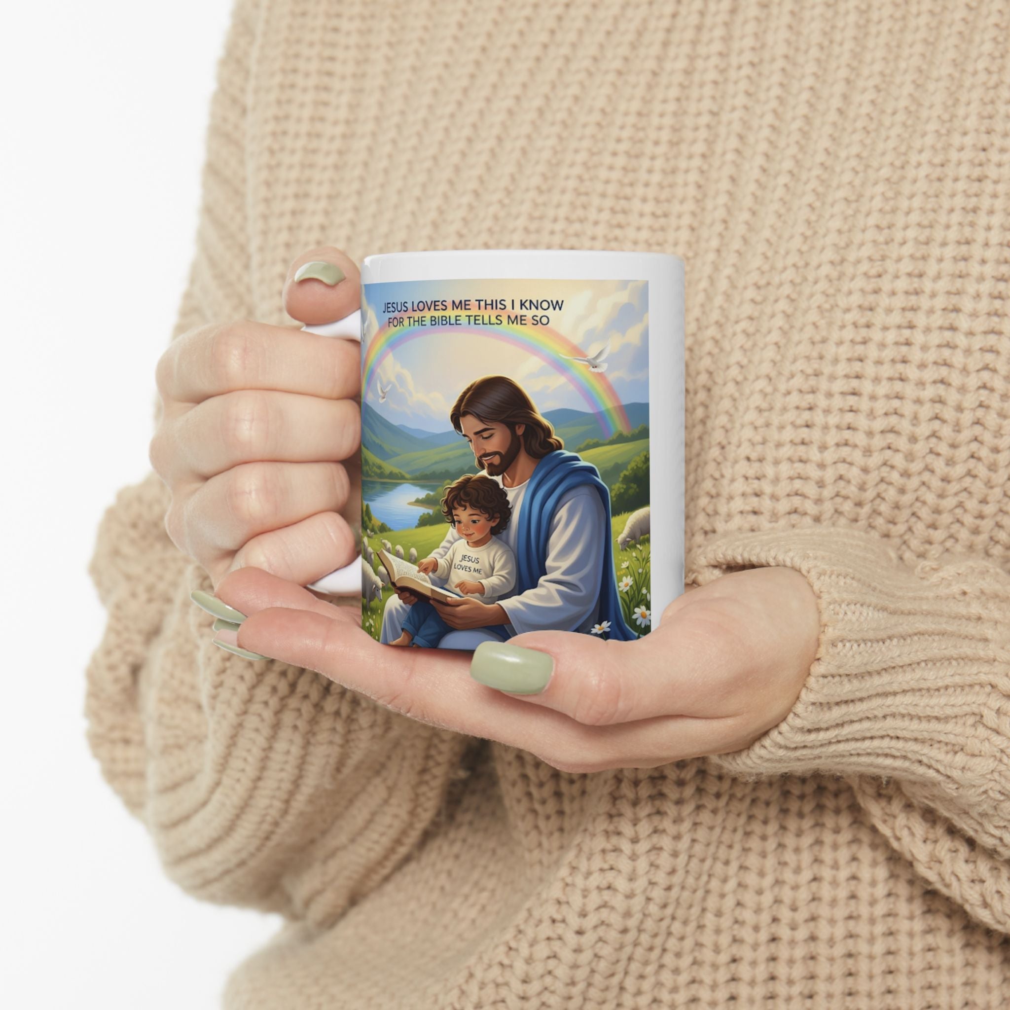 Jesus Loves Me mug