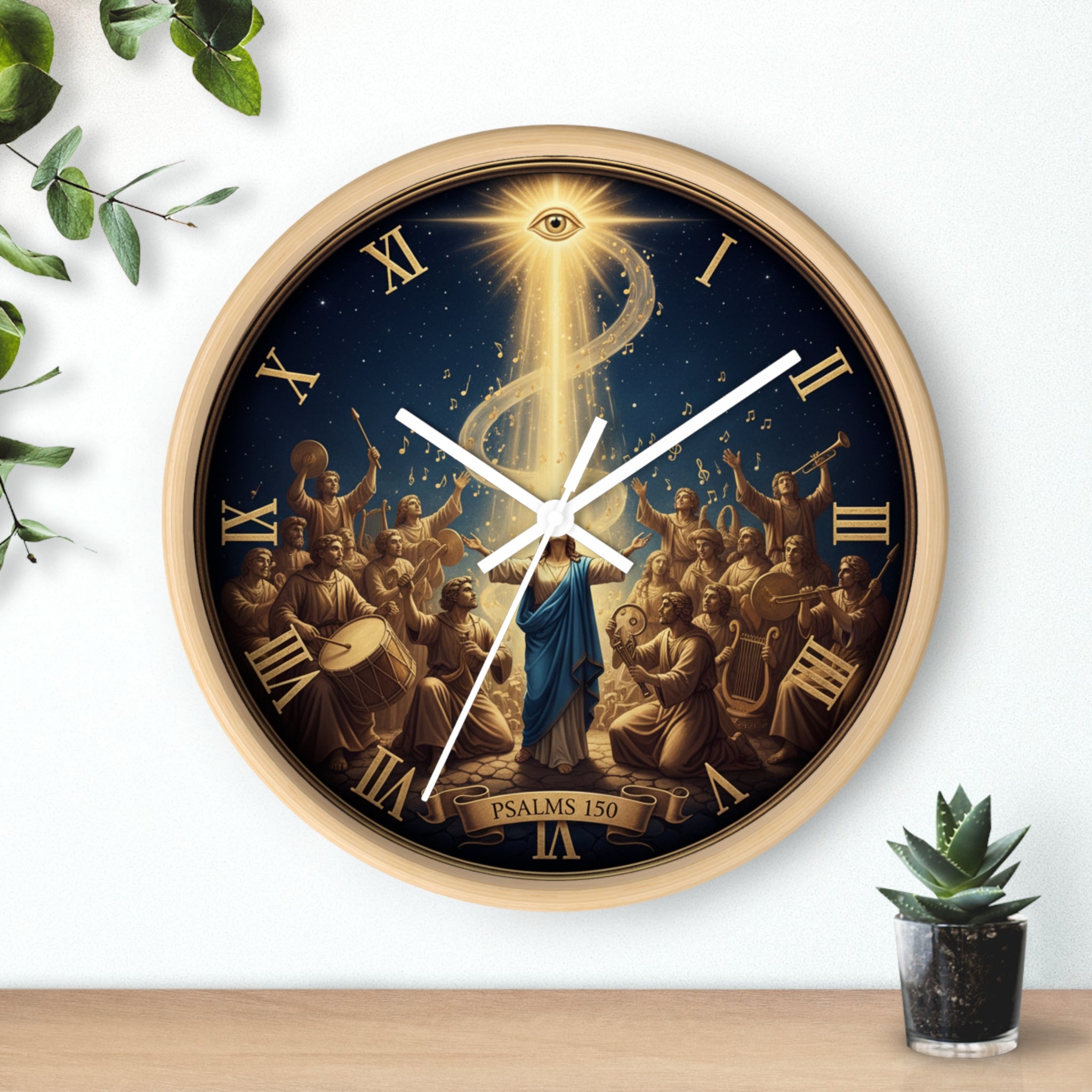 Bible Wall Clock - Psalms 150