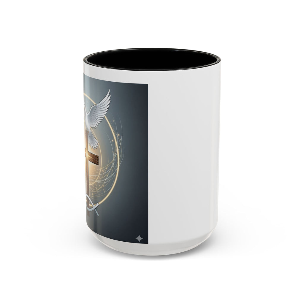 Cross, Fish, and Dove Coffee Mug