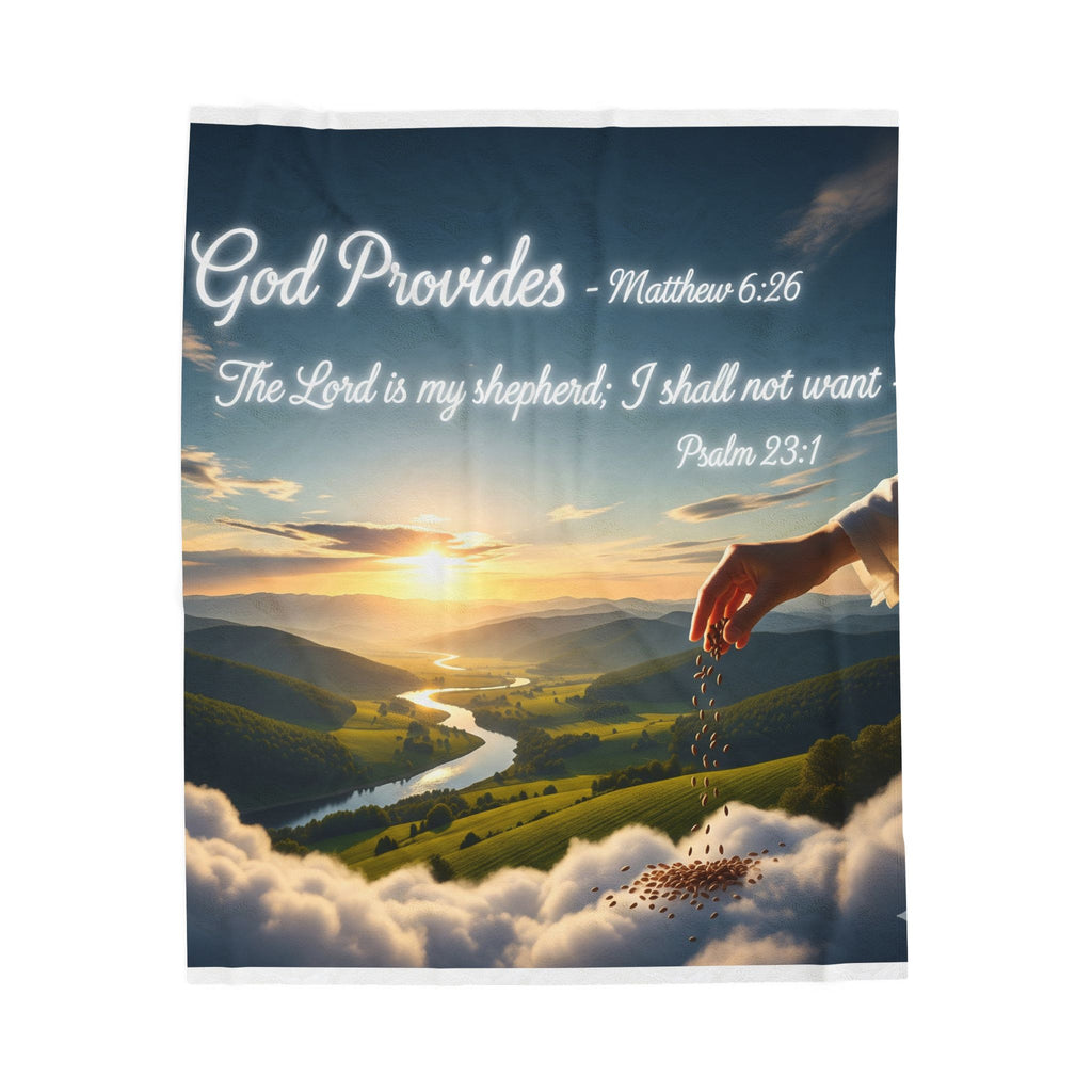 God Provides Plush Blanket