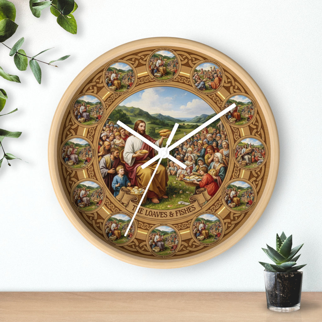 Loaves & Fishes Wall Clock