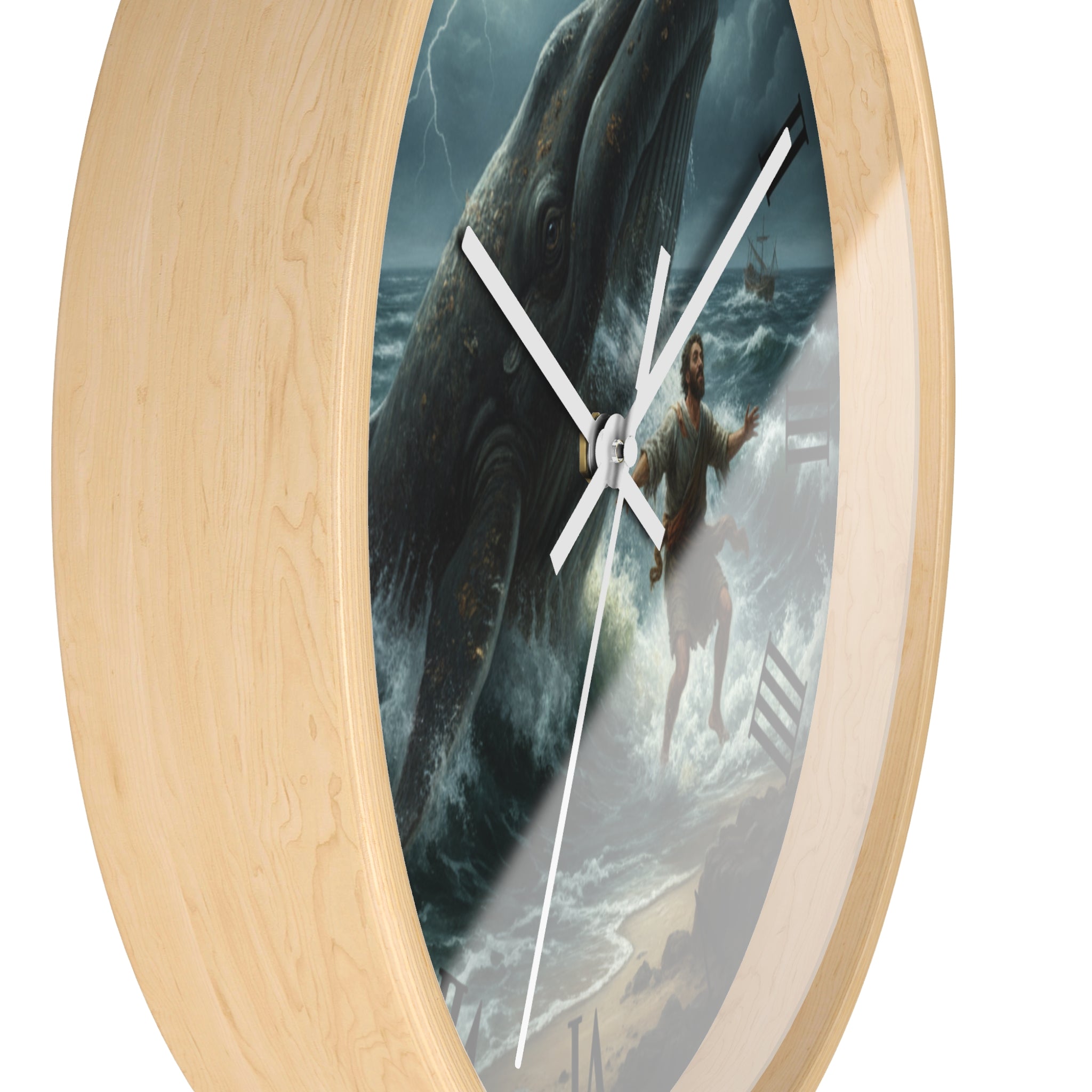 Biblical Wall Clock - Jonah and the Big Fish