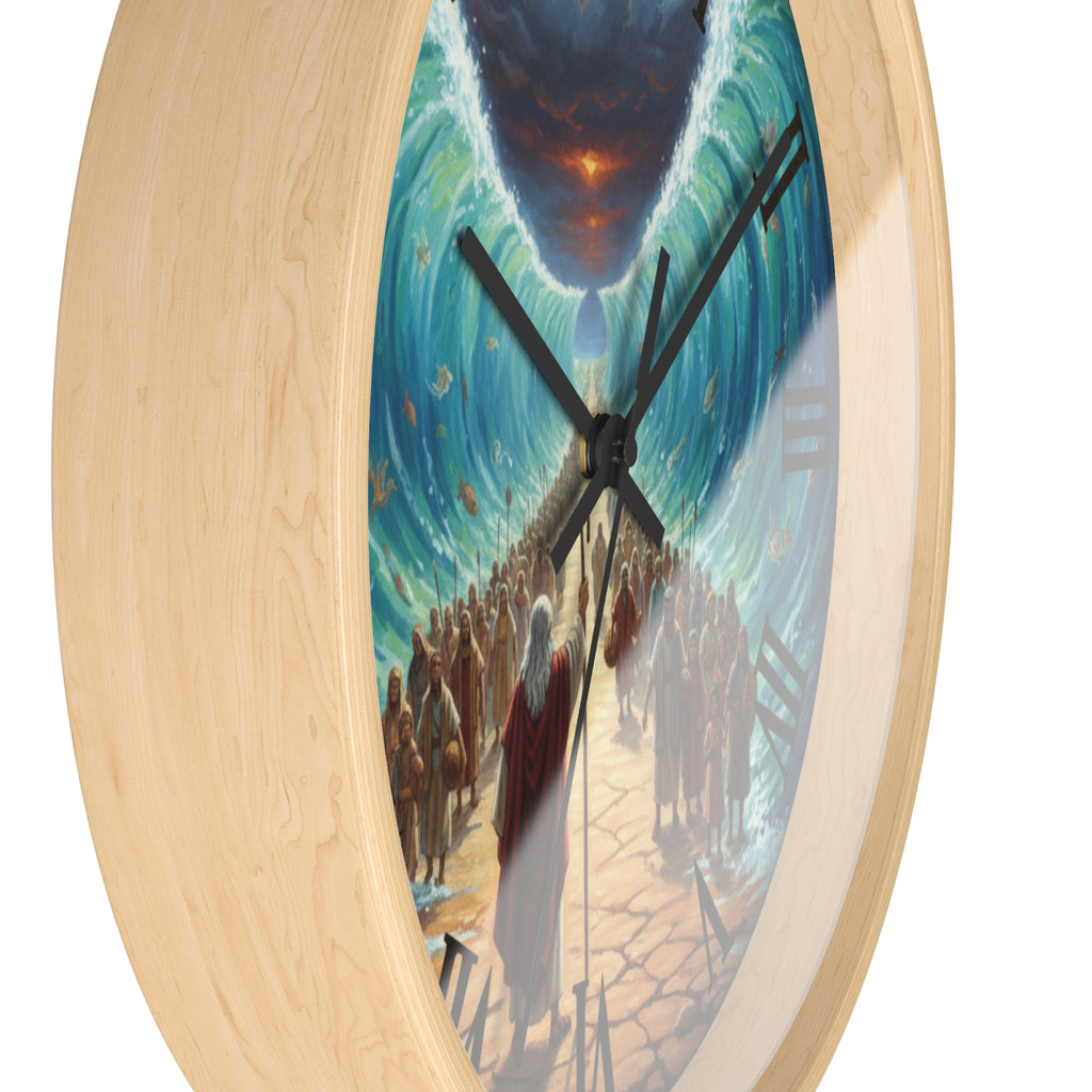 Moses Part the Red Sea Wall Clock