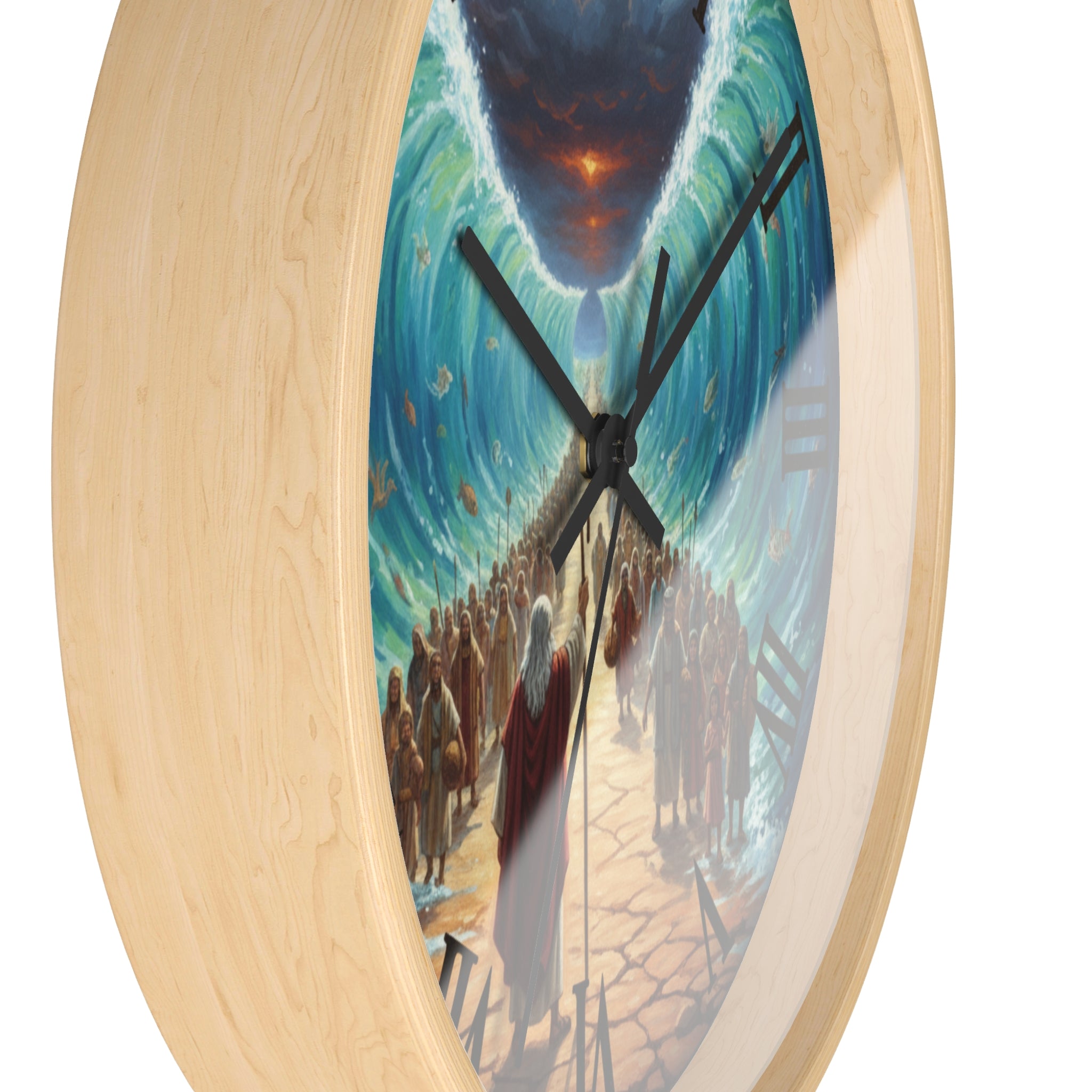 Moses Part the Red Sea Wall Clock