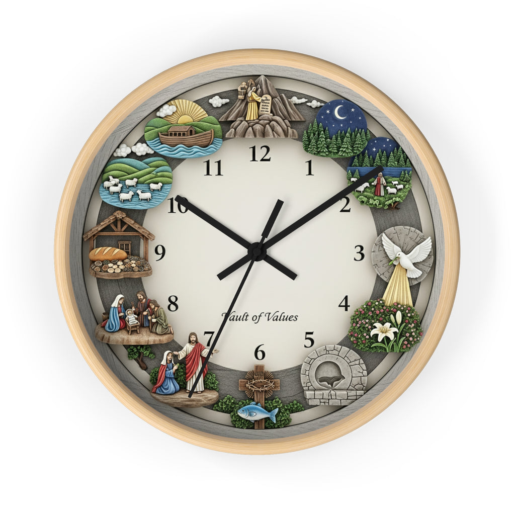 Faith-Themed Wall Clock