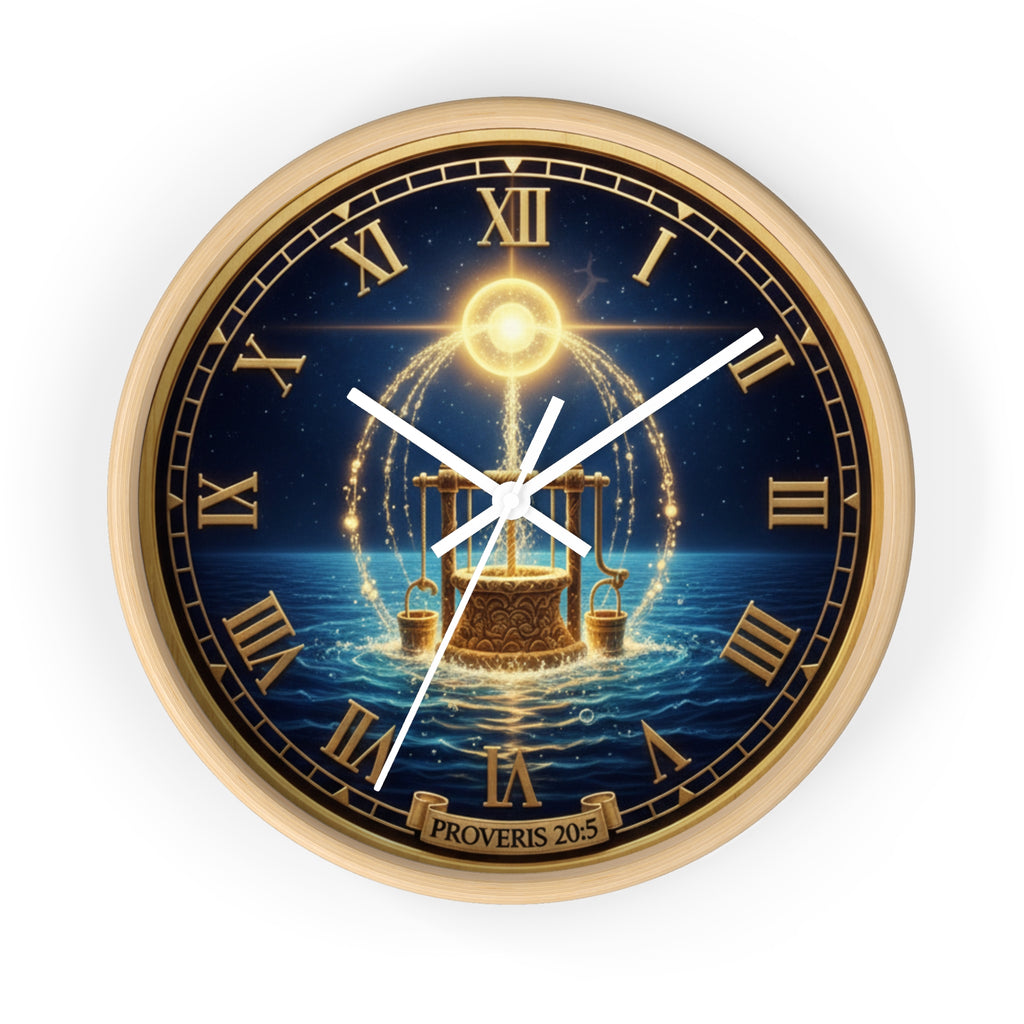 Bible Wall Clock - Angels in Psalms Design