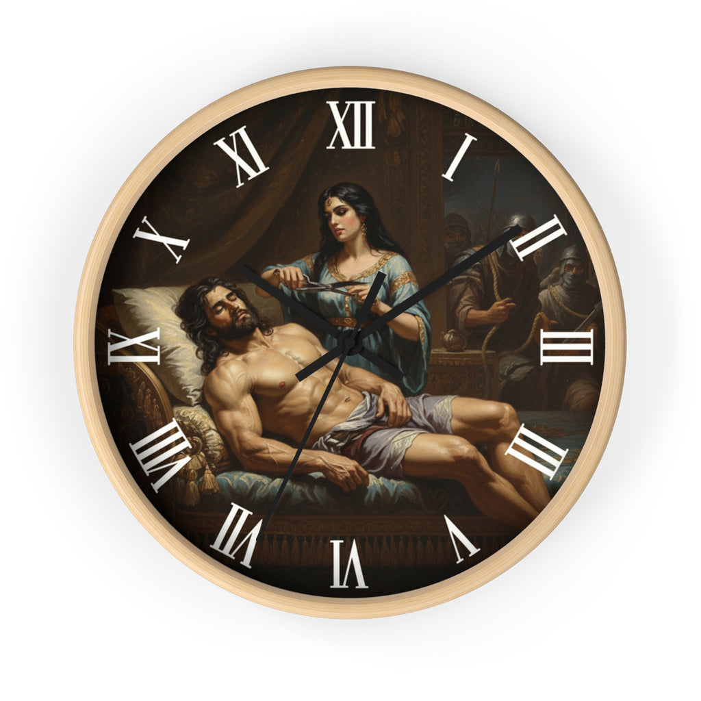 Sampson and Delilah Wall Clock