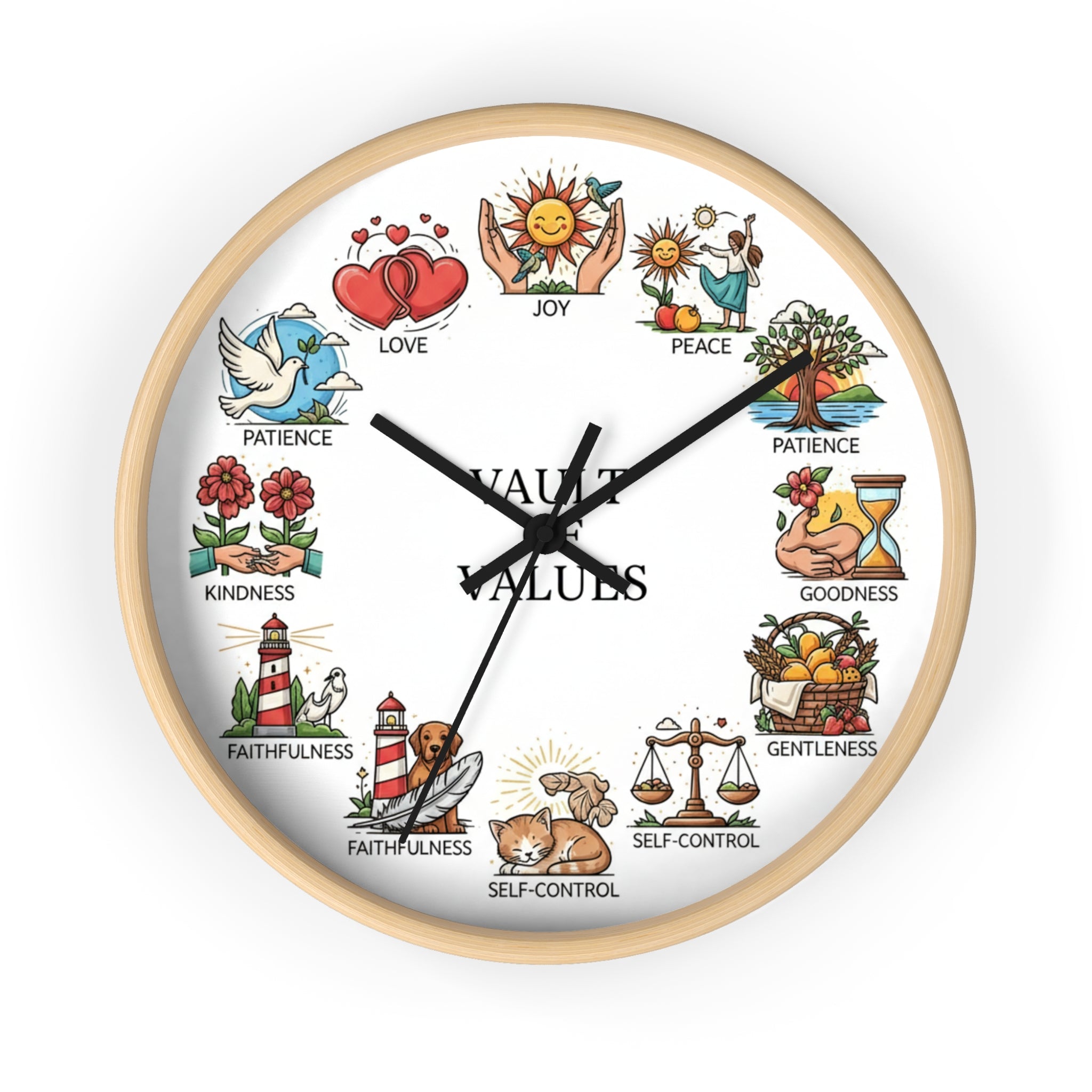 Fruits of the Spirit Wall Clock