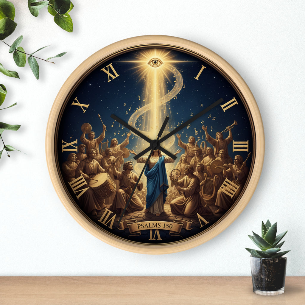 Bible Wall Clock - Psalms 150