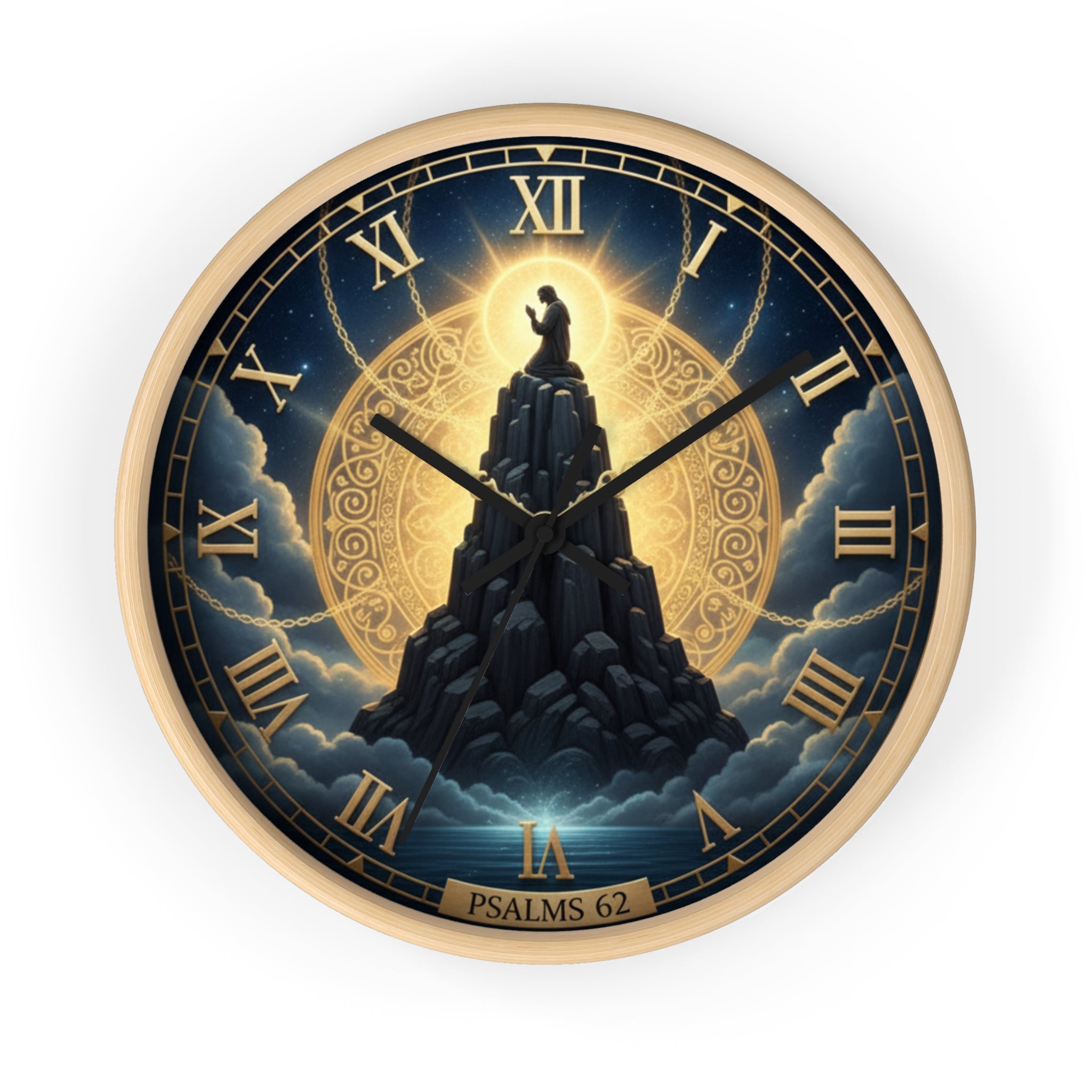 Bible Wall Clock Psalms 62